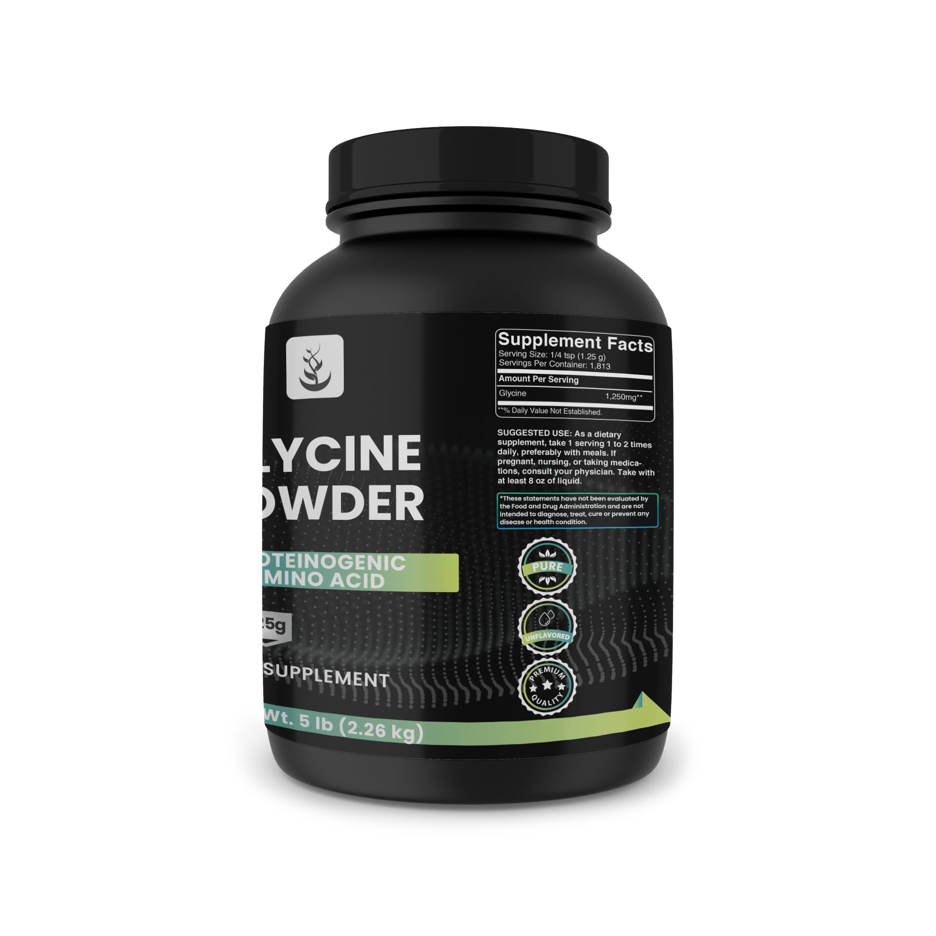 PURE ORIGINAL INGREDIENTS Glycine powder scoop
