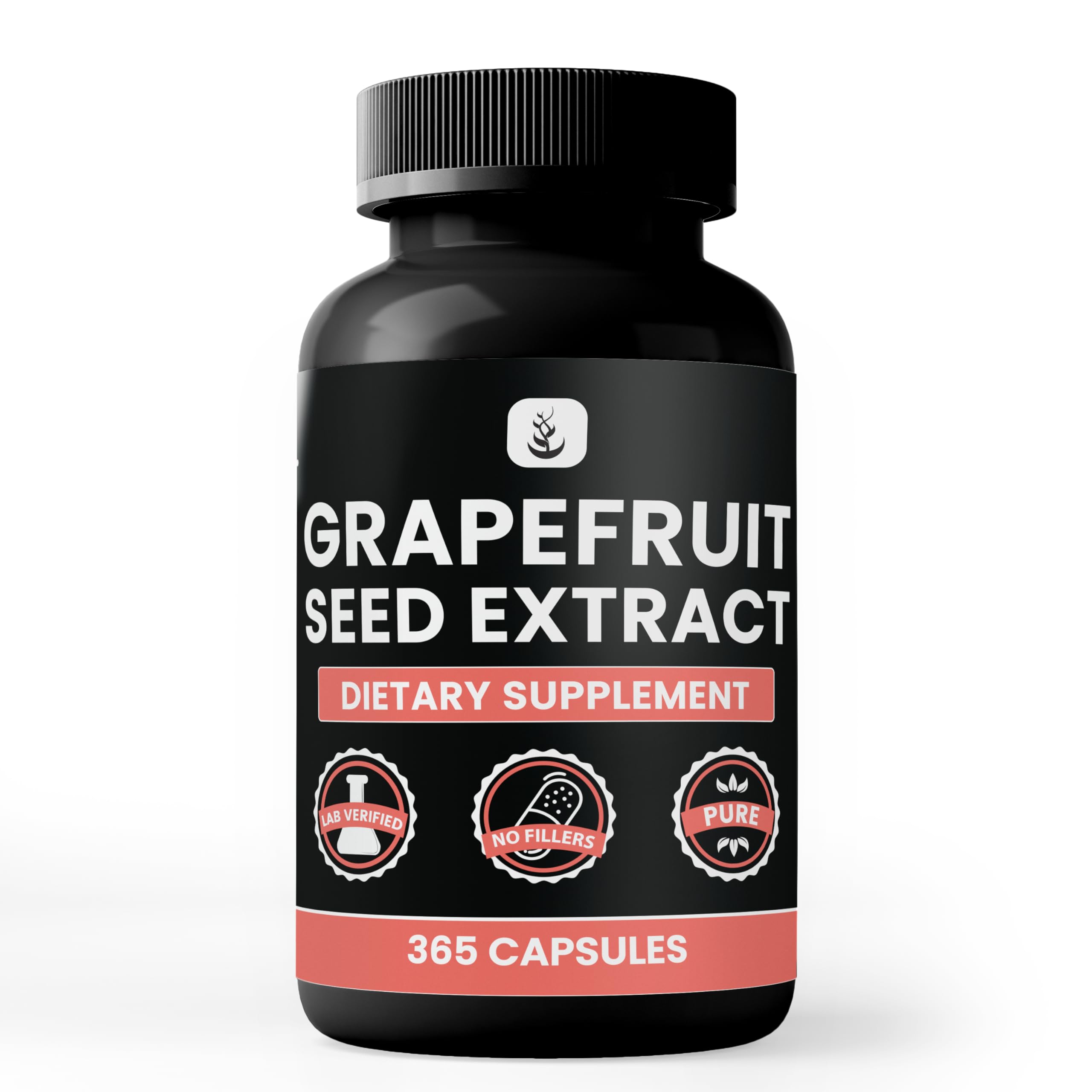 PURE ORIGINAL INGREDIENTS Grapefruit Seed Extract Capsules container front view