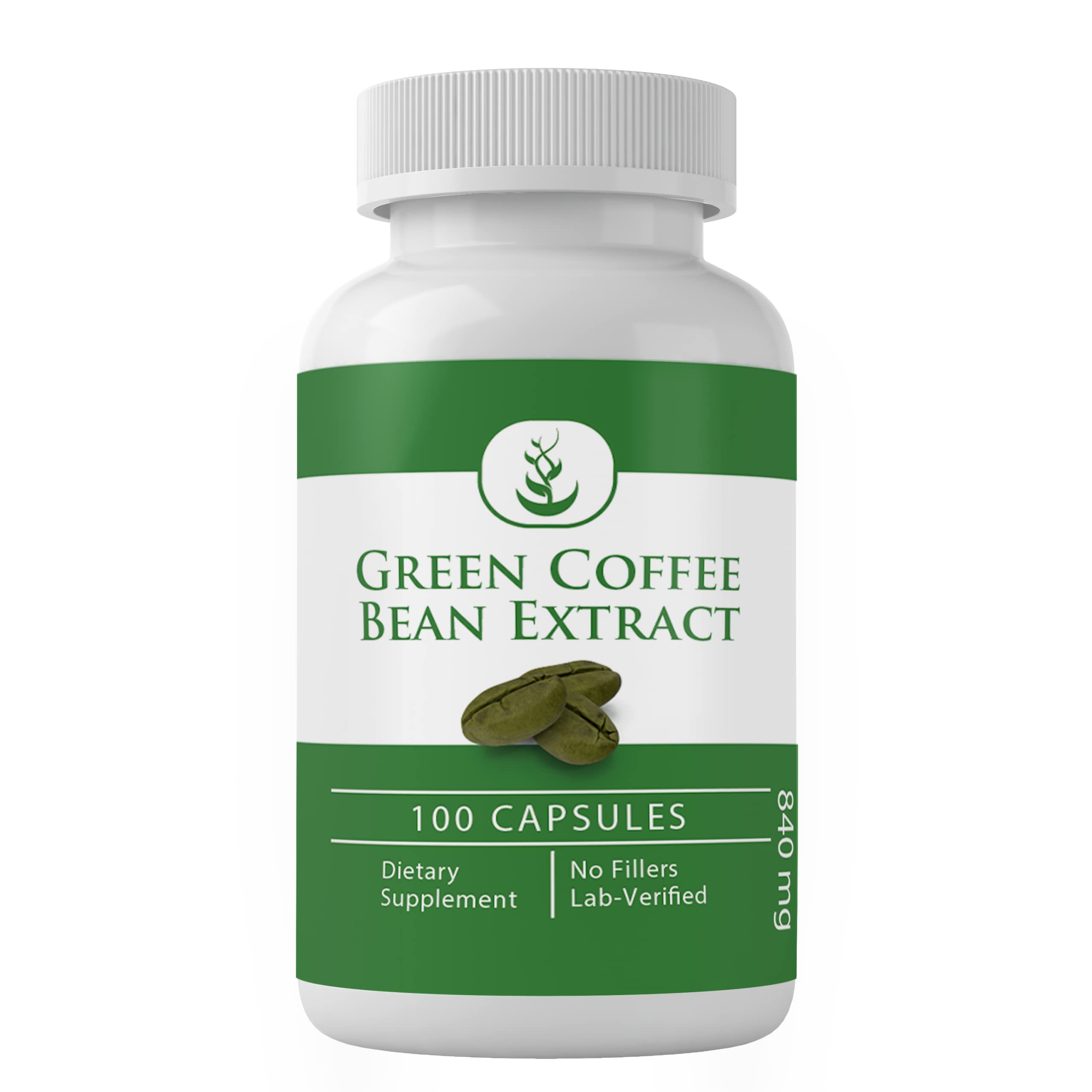 PURE ORIGINAL INGREDIENTS Green Coffee Bean Extract Capsules front view