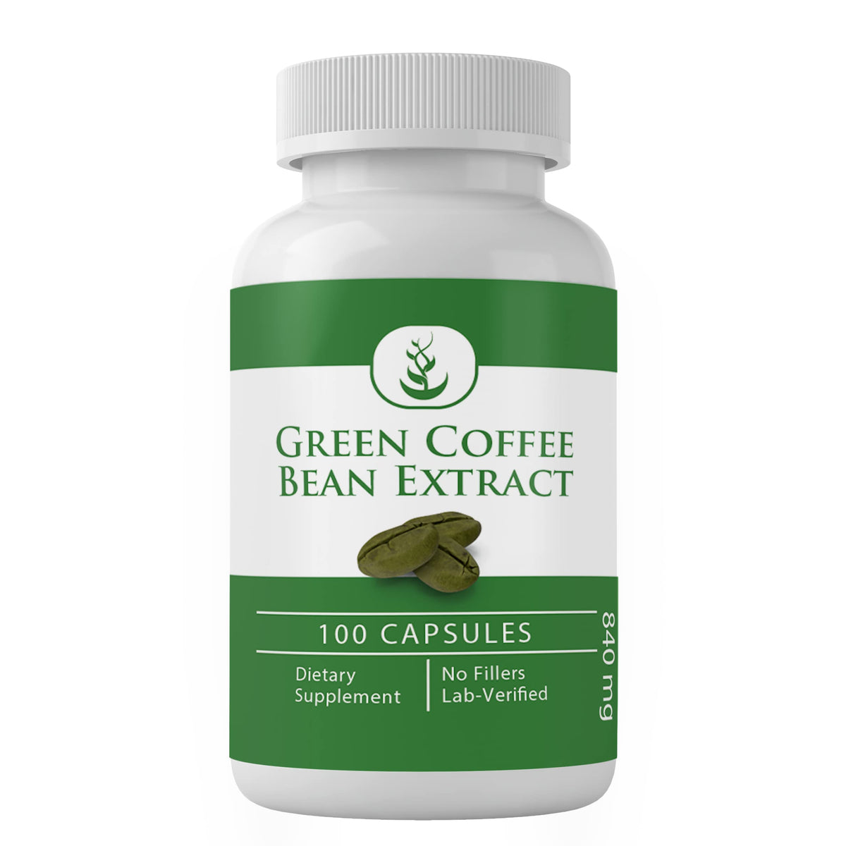 PURE ORIGINAL INGREDIENTS Green Coffee Bean Extract Capsules front view