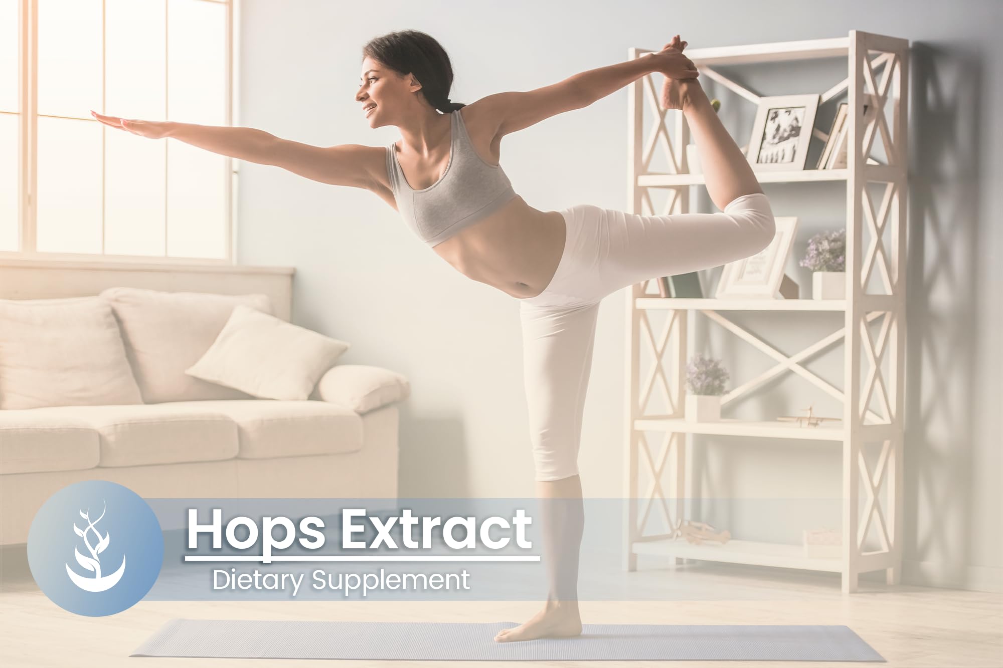 PURE ORIGINAL INGREDIENTS Hops Extract Capsules with dosage details