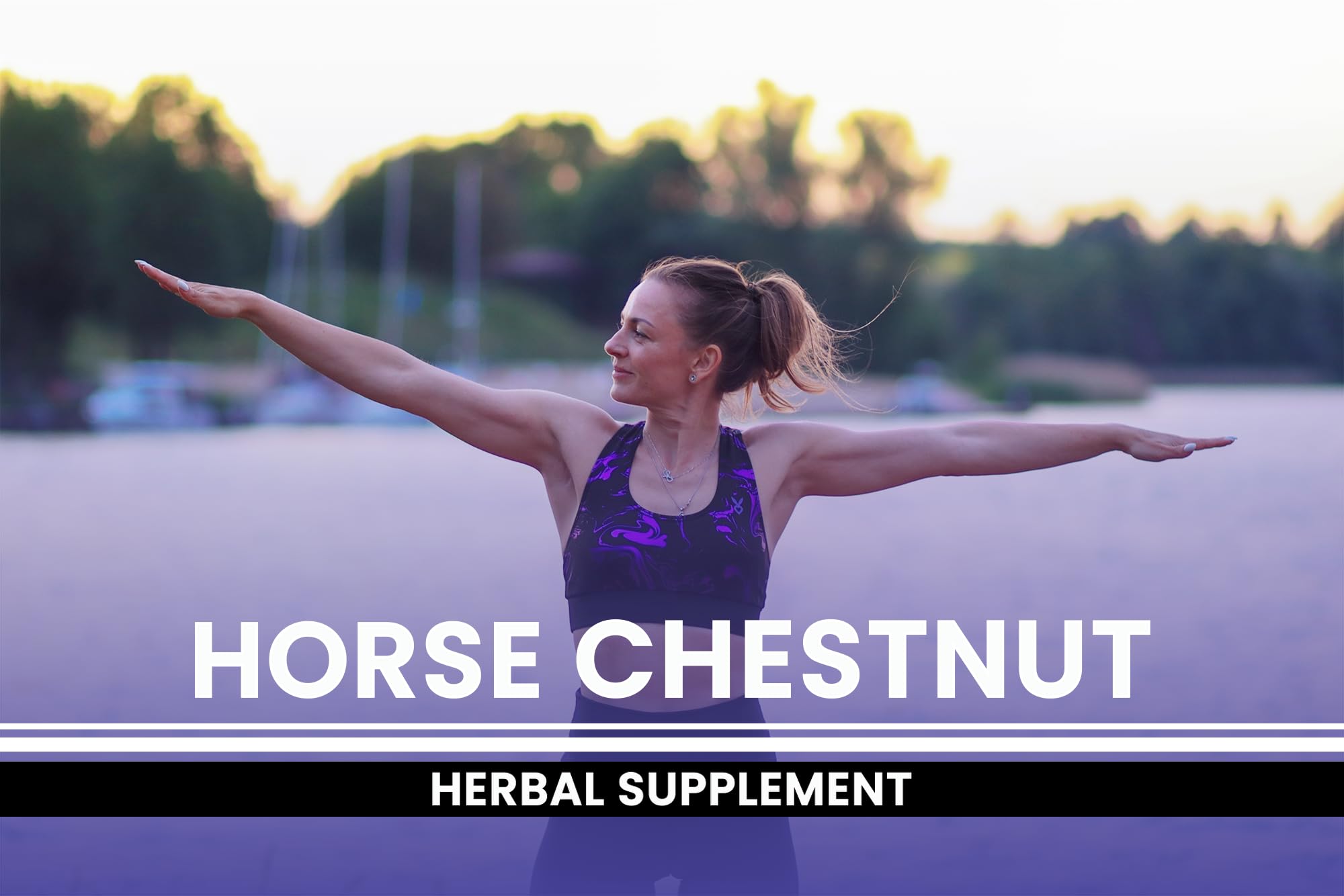 PURE ORIGINAL INGREDIENTS Horse Chestnut Capsules with dosage information