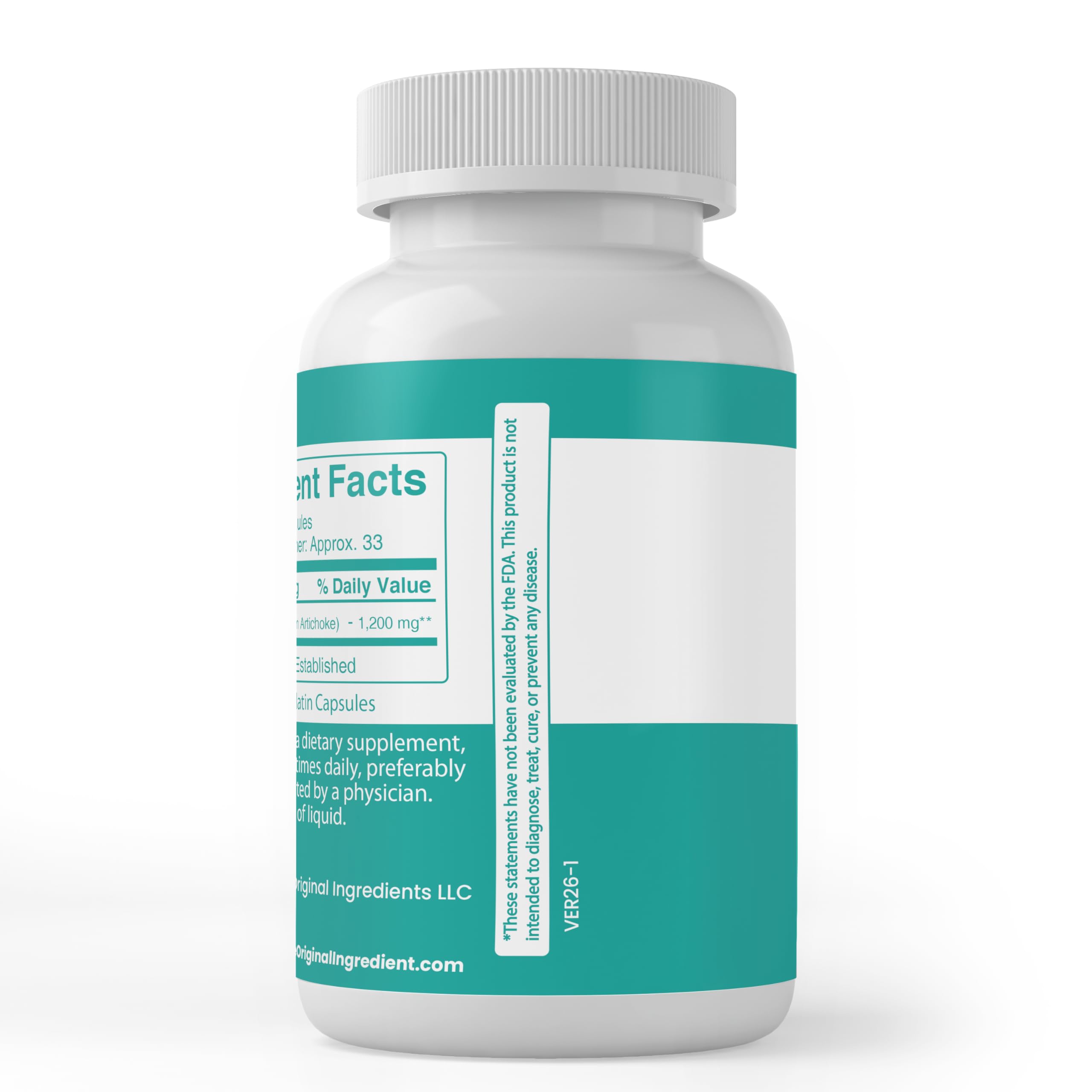 PURE ORIGINAL INGREDIENTS Inulin Capsules packaging