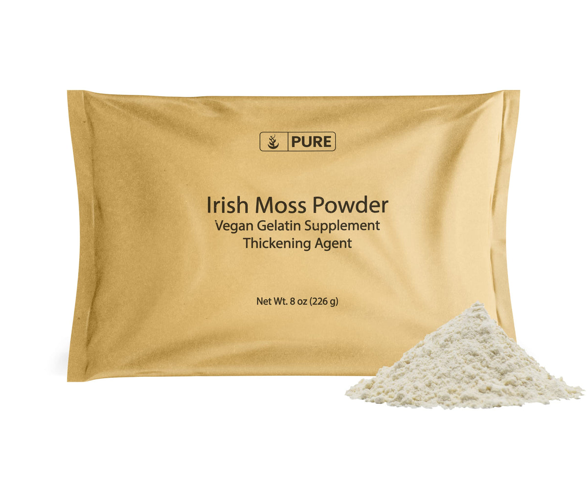 PURE ORIGINAL INGREDIENTS Irish Moss Powder front view packaging