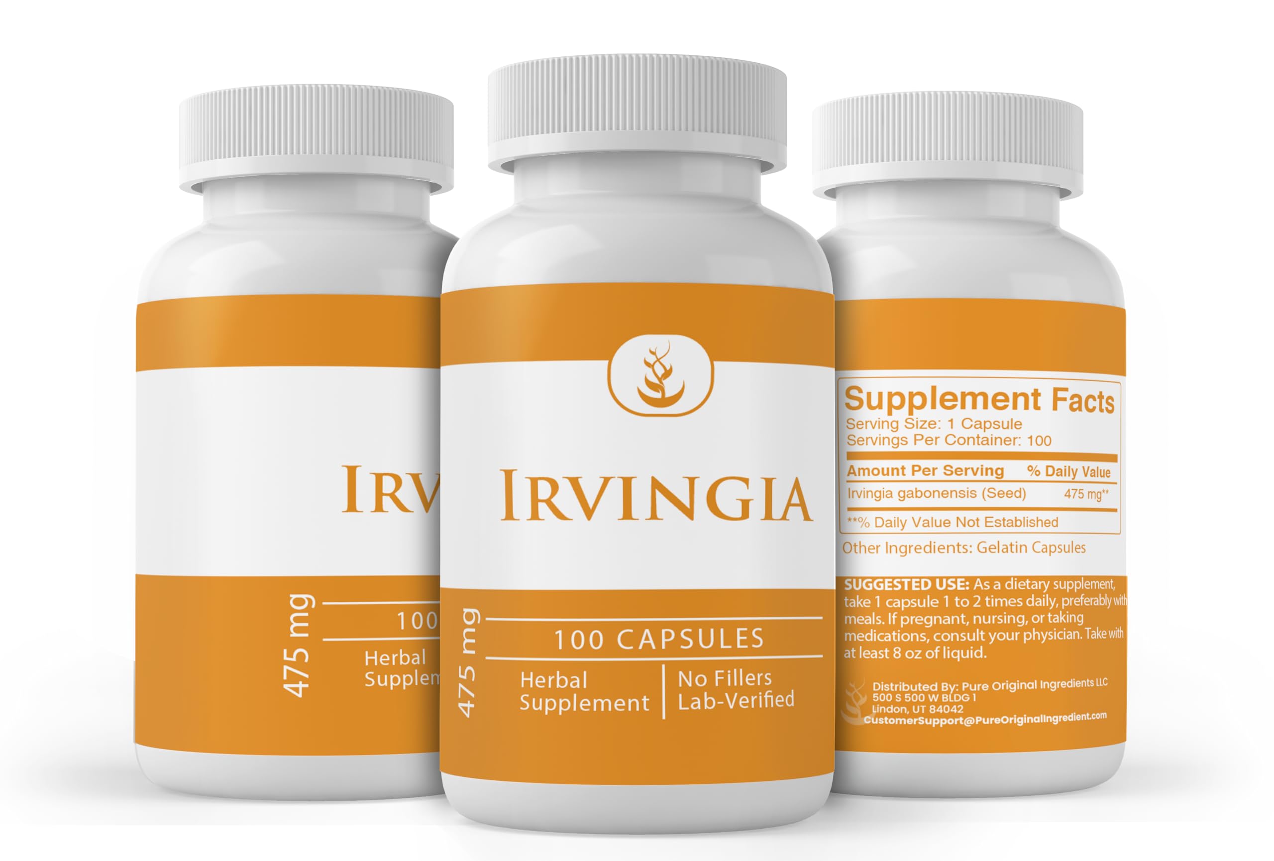 PURE ORIGINAL INGREDIENTS Irvingia Capsules close-up