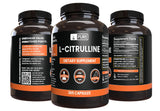 PURE ORIGINAL INGREDIENTS L-Citrulline Capsules on a wooden table