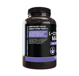 PURE ORIGINAL INGREDIENTS L-Citrulline DL-Malate Capsules close-up of label