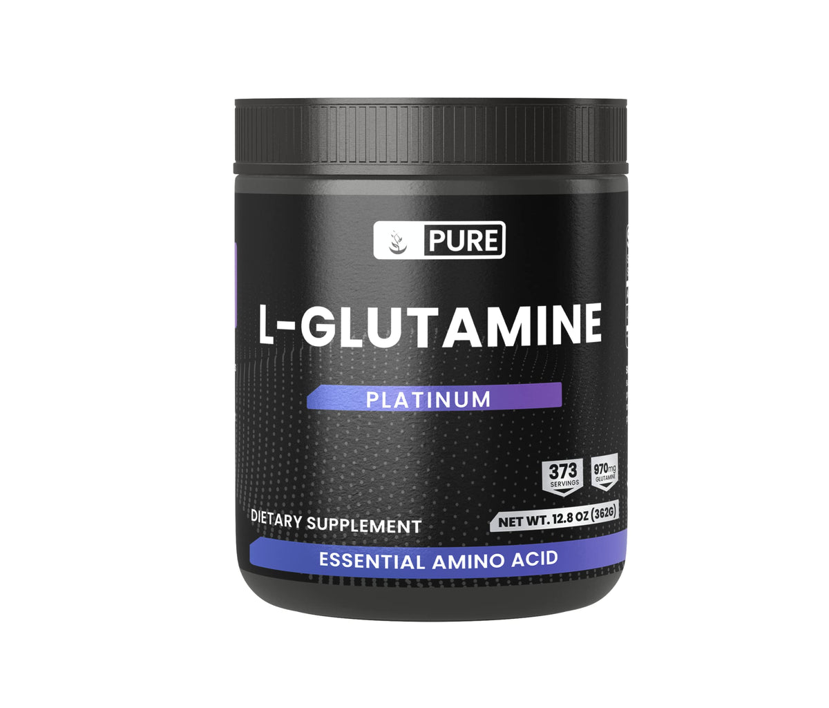 PURE ORIGINAL INGREDIENTS L-Glutamine Powder front view