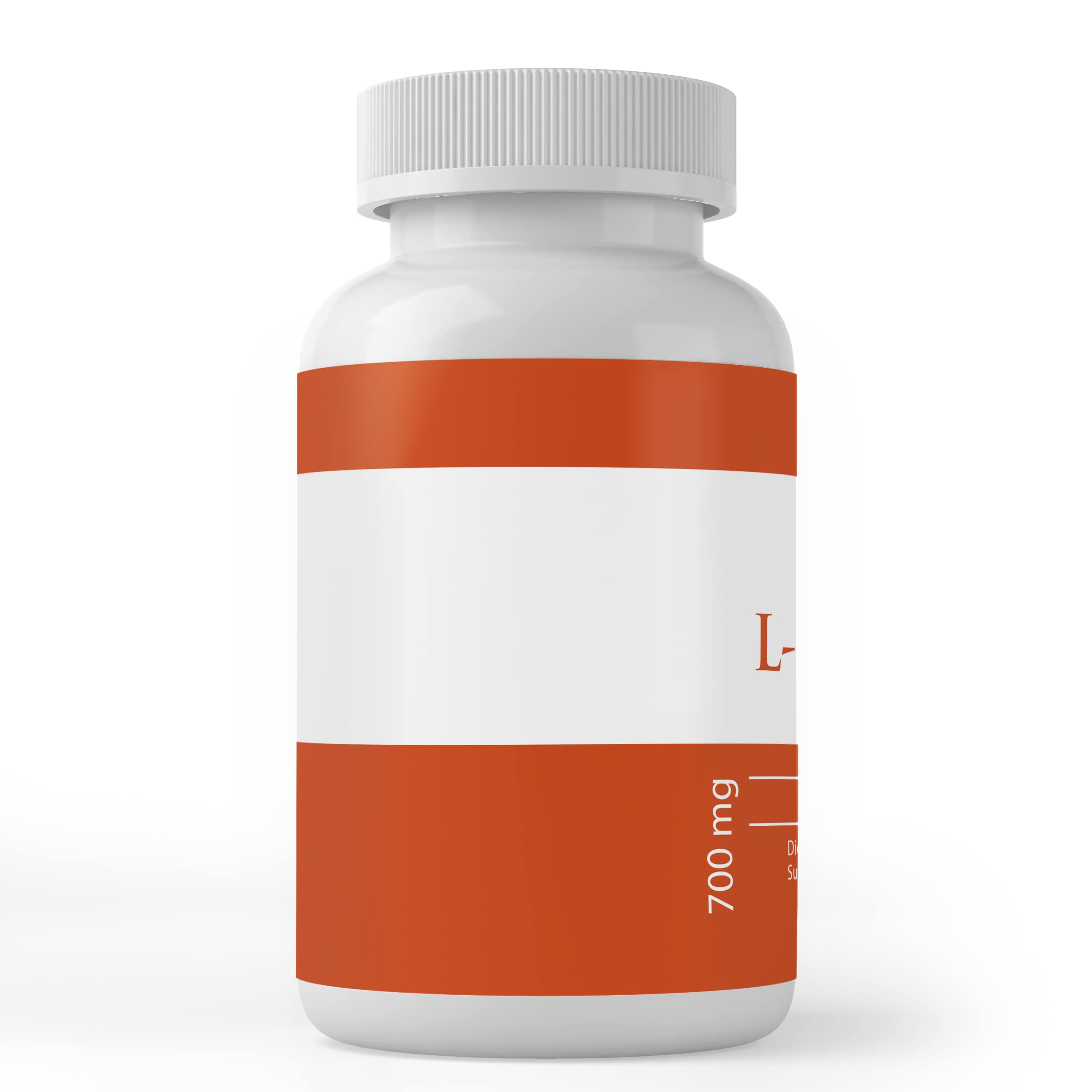PURE ORIGINAL INGREDIENTS L-Leucine Capsules side view