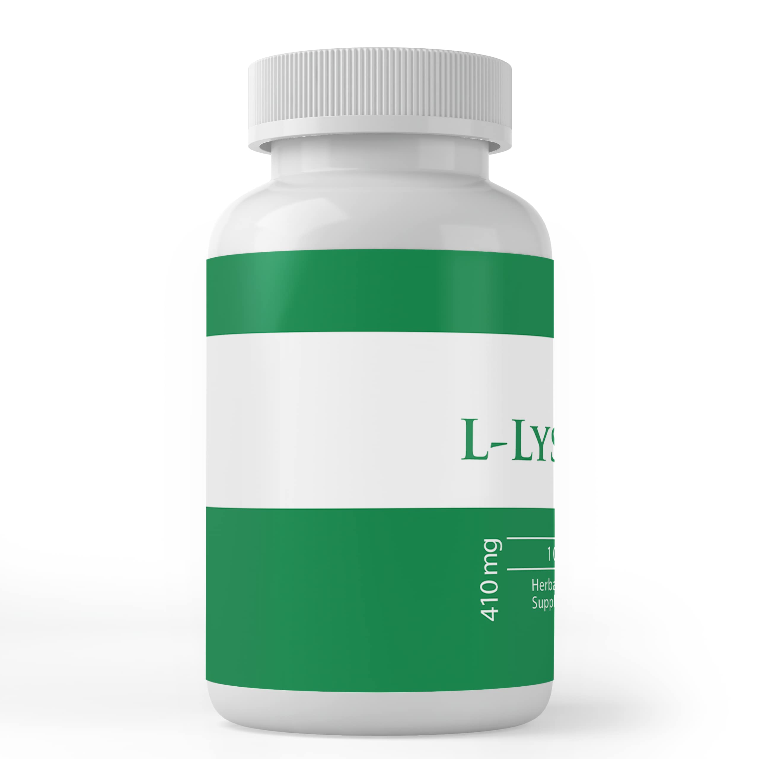 PURE ORIGINAL INGREDIENTS L-Lysine HCL Capsules side view
