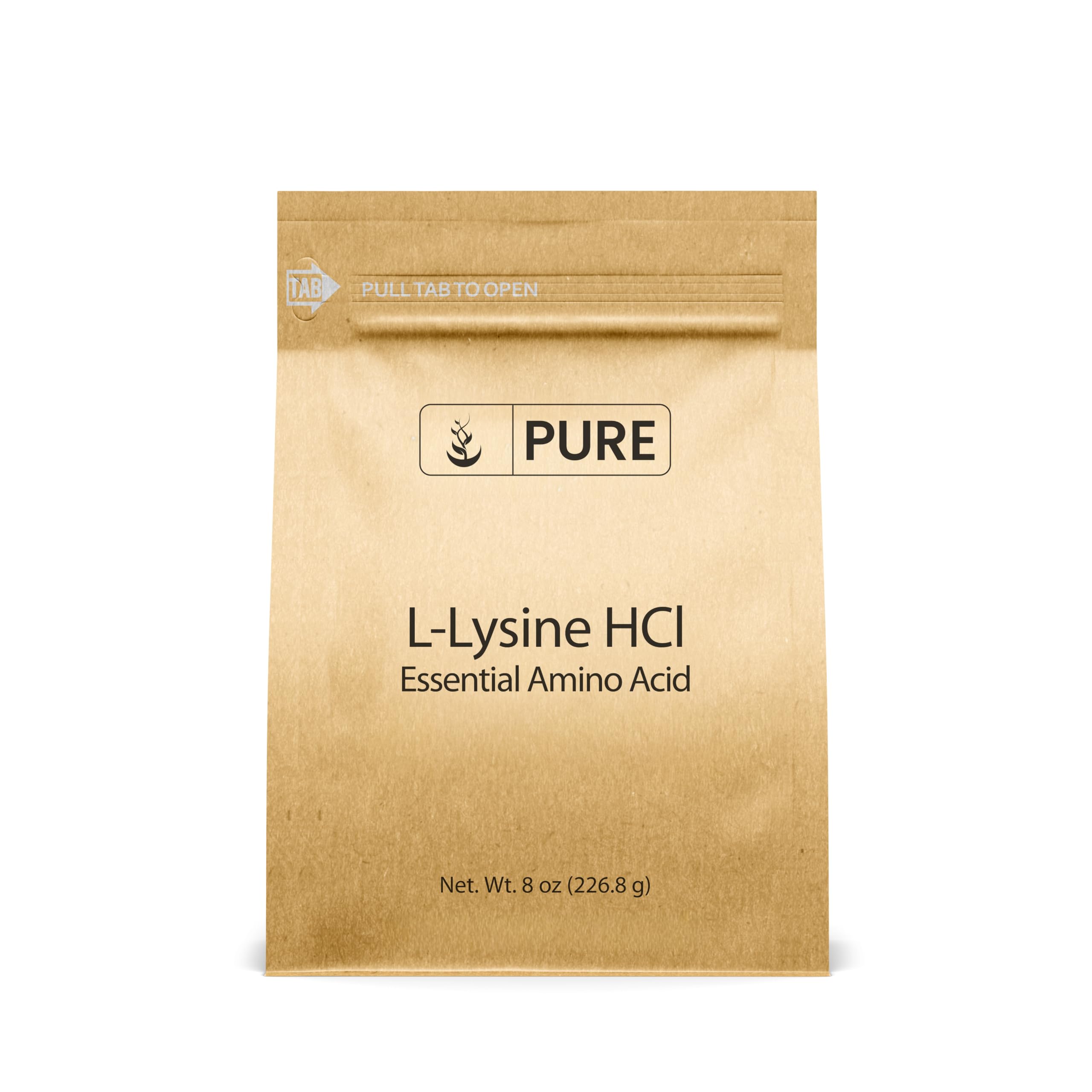 PURE ORIGINAL INGREDIENTS L-Lysine Hydrochloride Powder front view