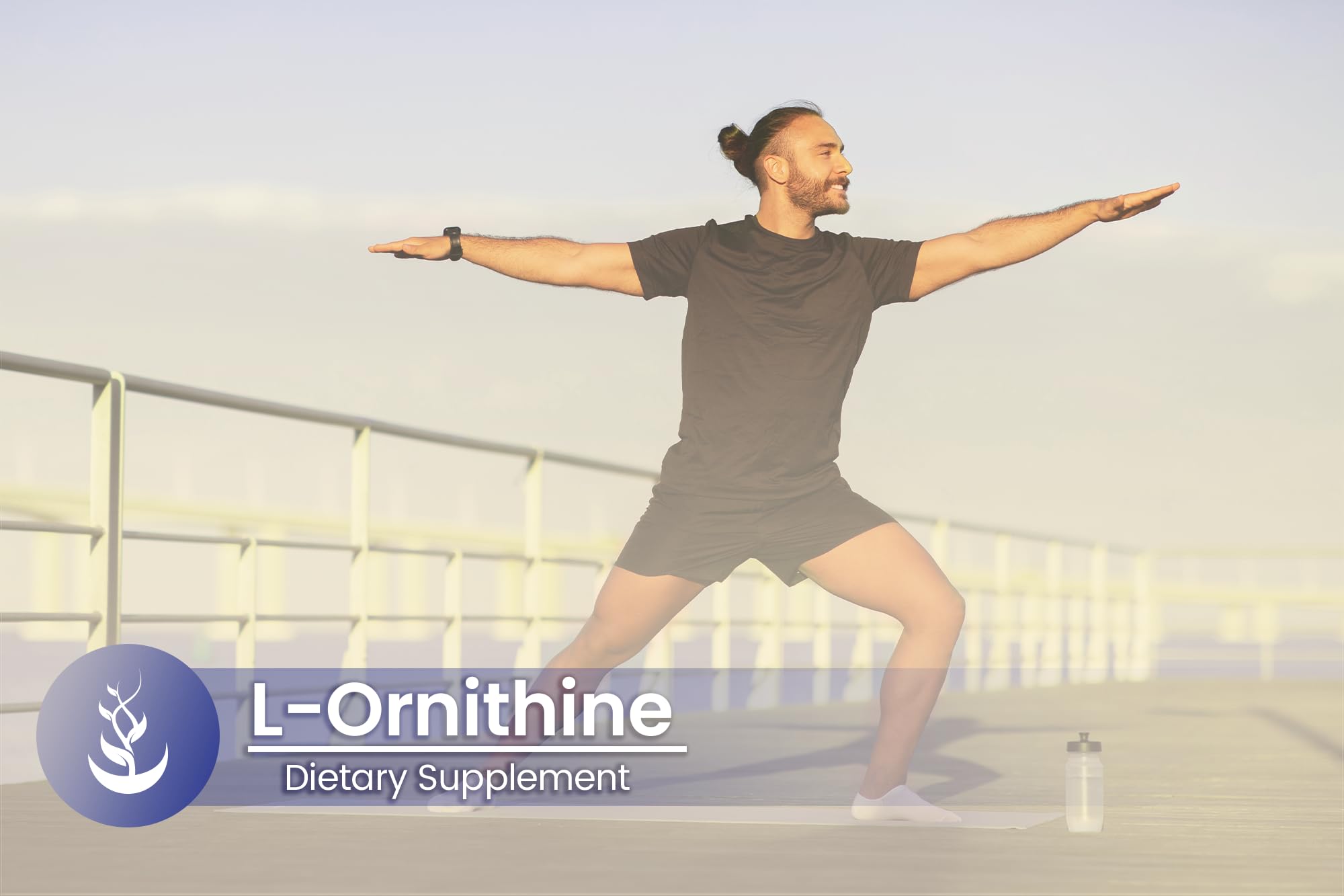 PURE ORIGINAL INGREDIENTS L-Ornithine Capsules with measuring scoop