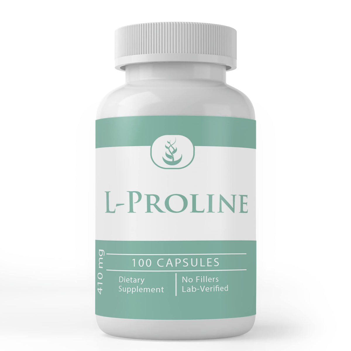 PURE ORIGINAL INGREDIENTS L-Proline Capsules front view