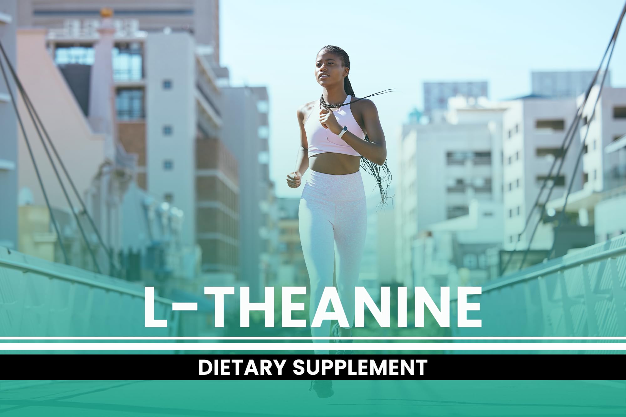 PURE ORIGINAL INGREDIENTS L-Theanine Capsules with a measuring spoon