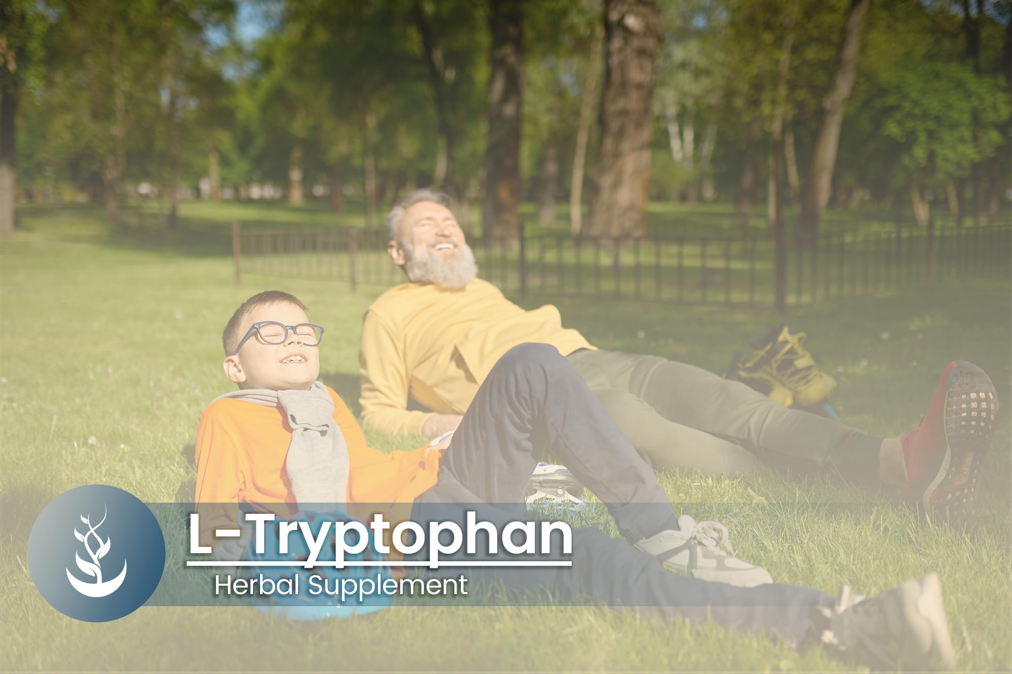 PURE ORIGINAL INGREDIENTS L-Tryptophan Capsules with measuring spoon