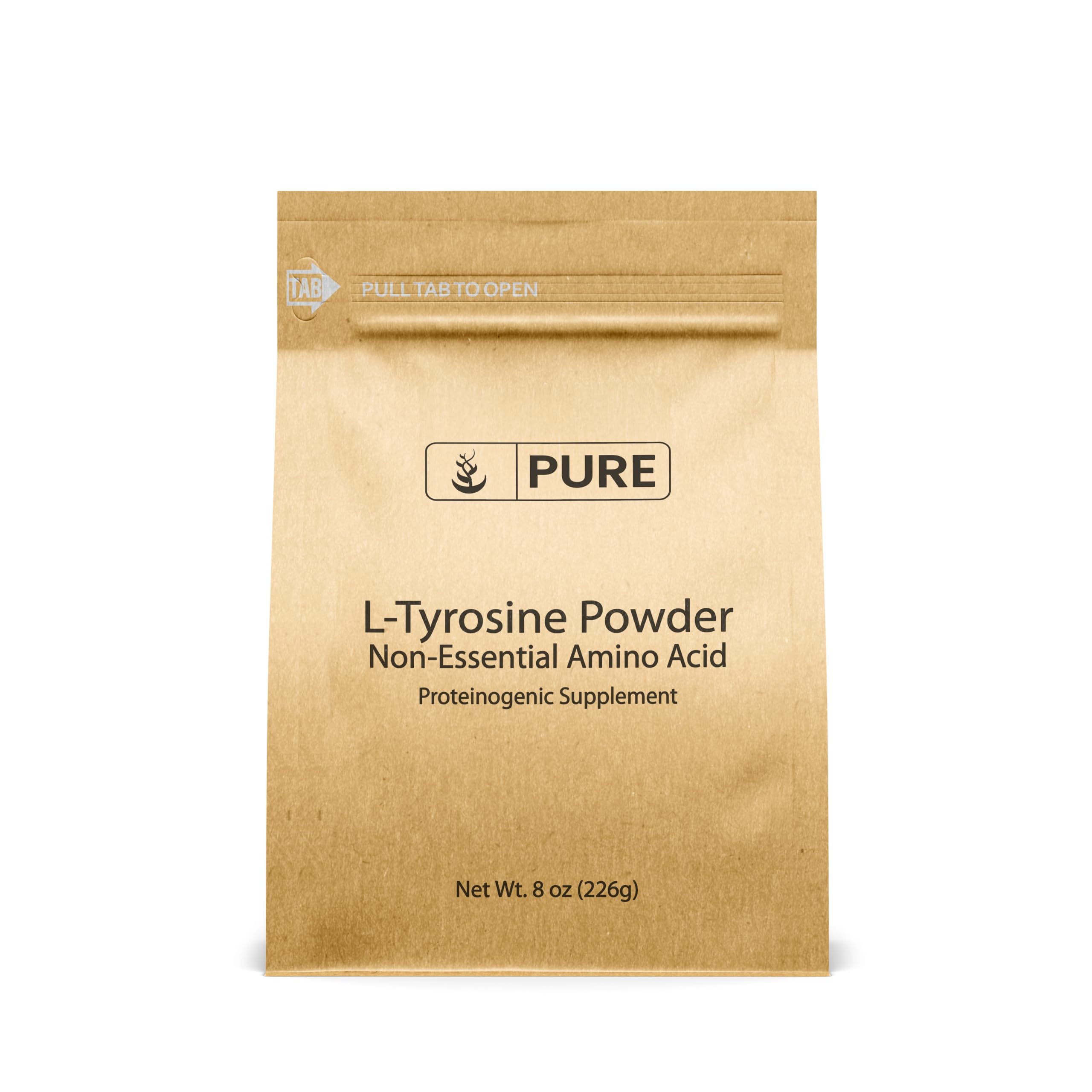PURE ORIGINAL INGREDIENTS L-Tyrosine Powder 227g front view