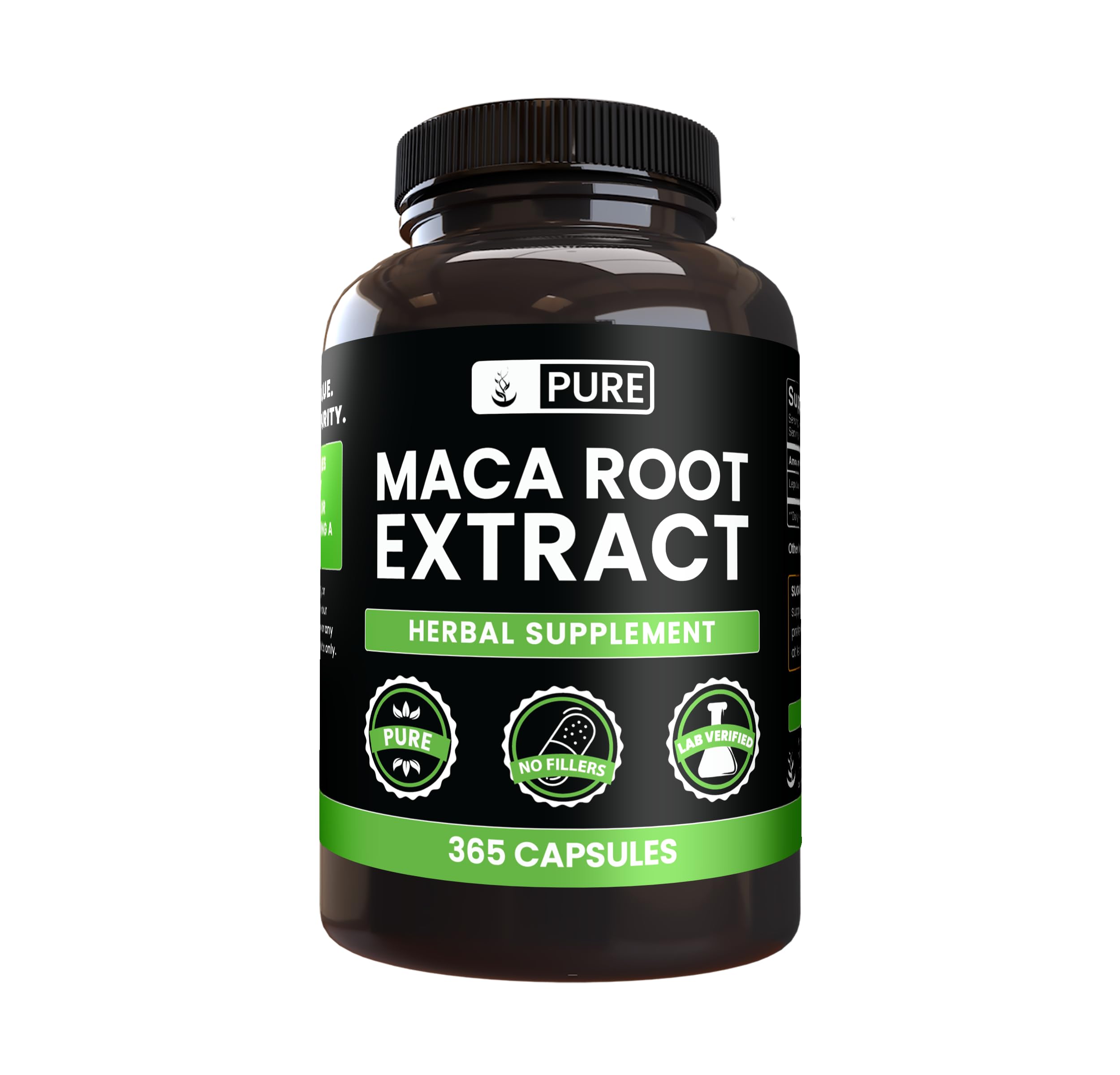 PURE ORIGINAL INGREDIENTS Maca Root Capsules front view