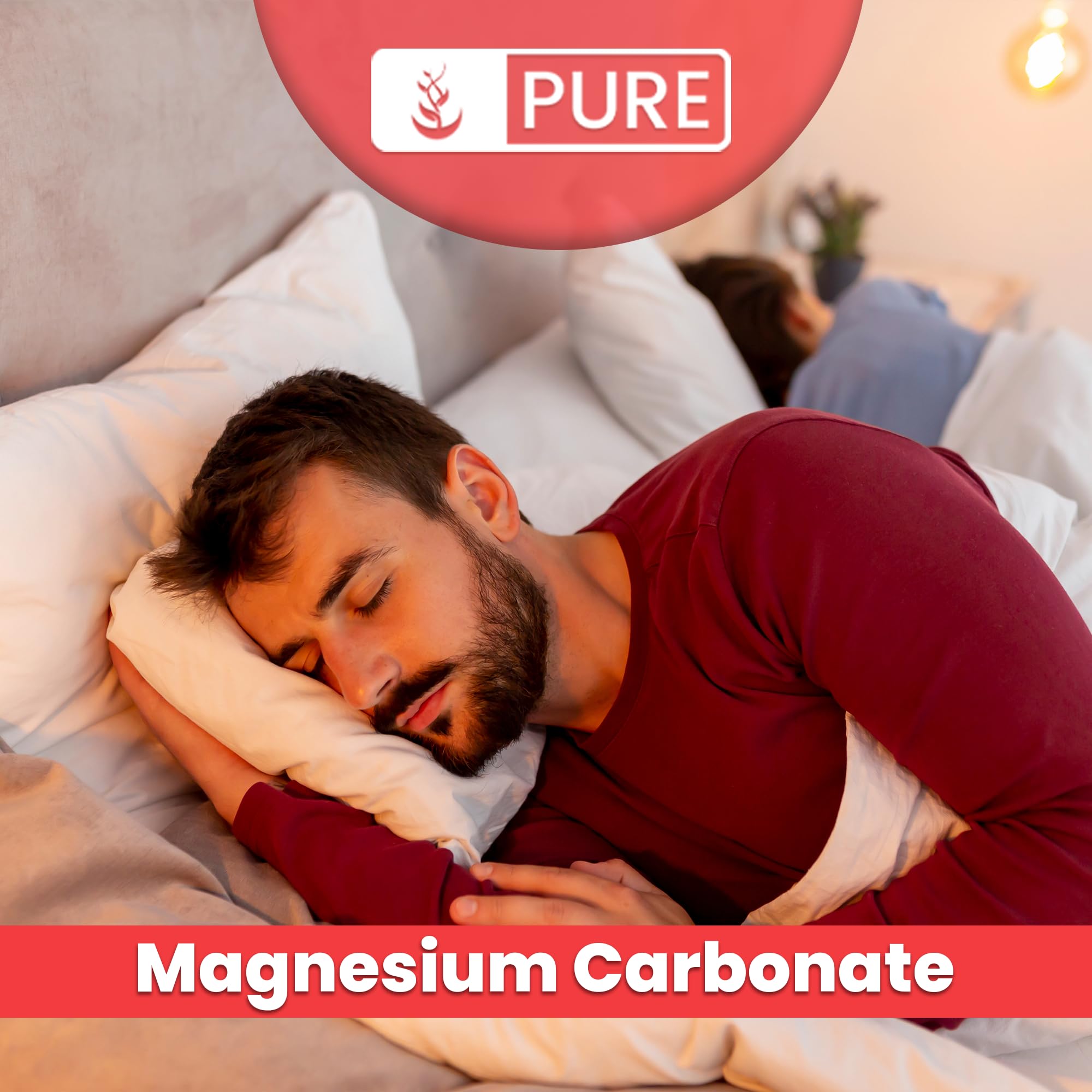 PURE ORIGINAL INGREDIENTS Magnesium Carbonate Powder scoop with powder