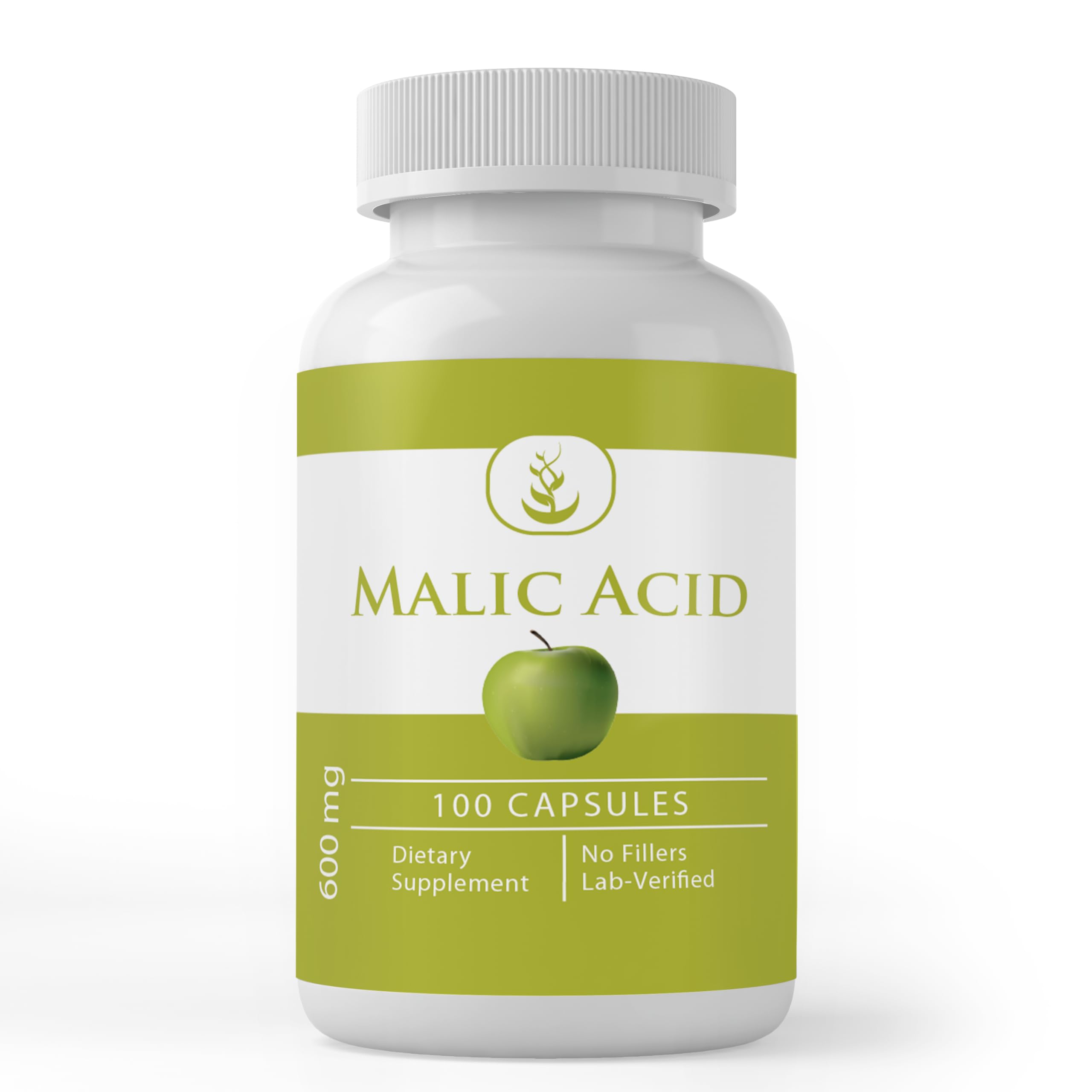 PURE ORIGINAL INGREDIENTS Malic Acid Capsules front view