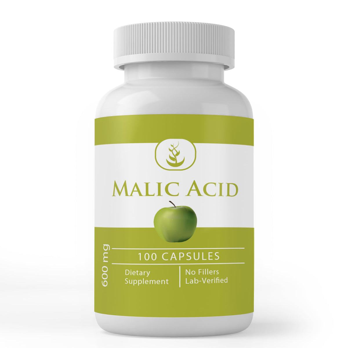 PURE ORIGINAL INGREDIENTS Malic Acid Capsules front view