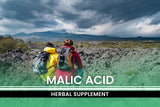 PURE ORIGINAL INGREDIENTS Malic Acid Capsules with dosage information