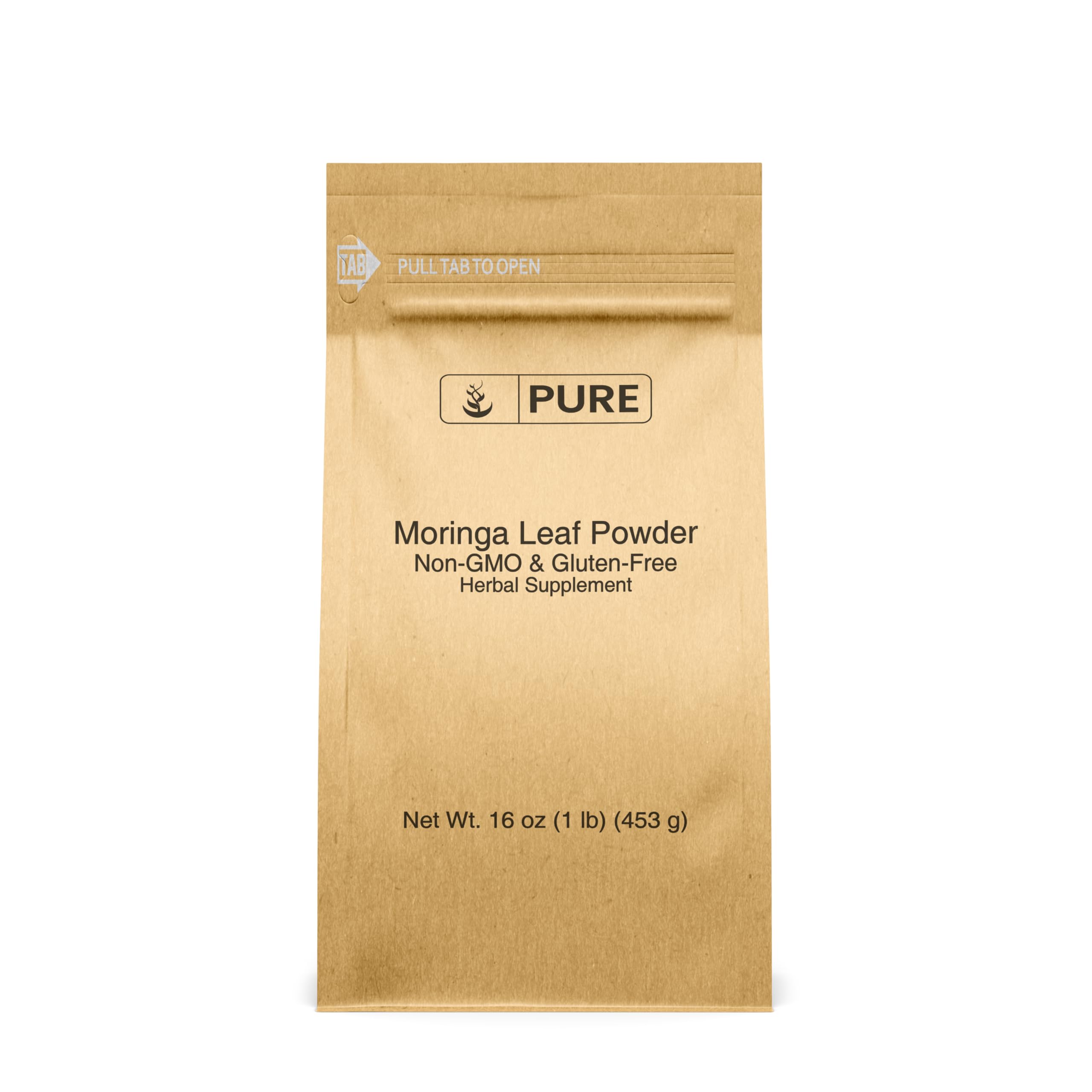 PURE ORIGINAL INGREDIENTS Moringa Powder 476g front view