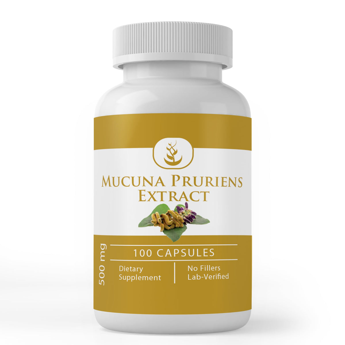 PURE ORIGINAL INGREDIENTS Mucuna Pruriens Capsules front view