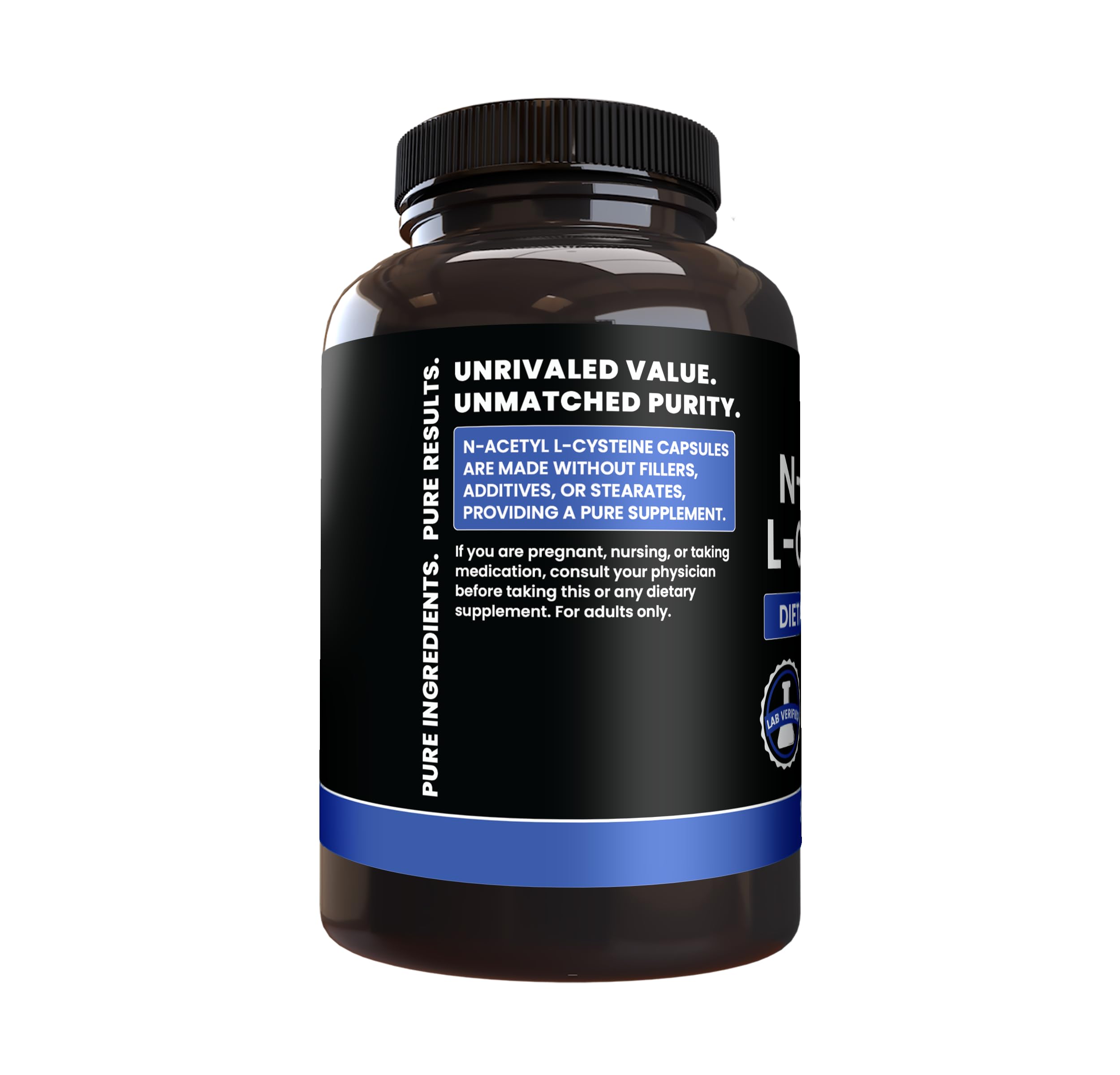 PURE ORIGINAL INGREDIENTS N-Acetyl L-Cysteine Capsules with packaging