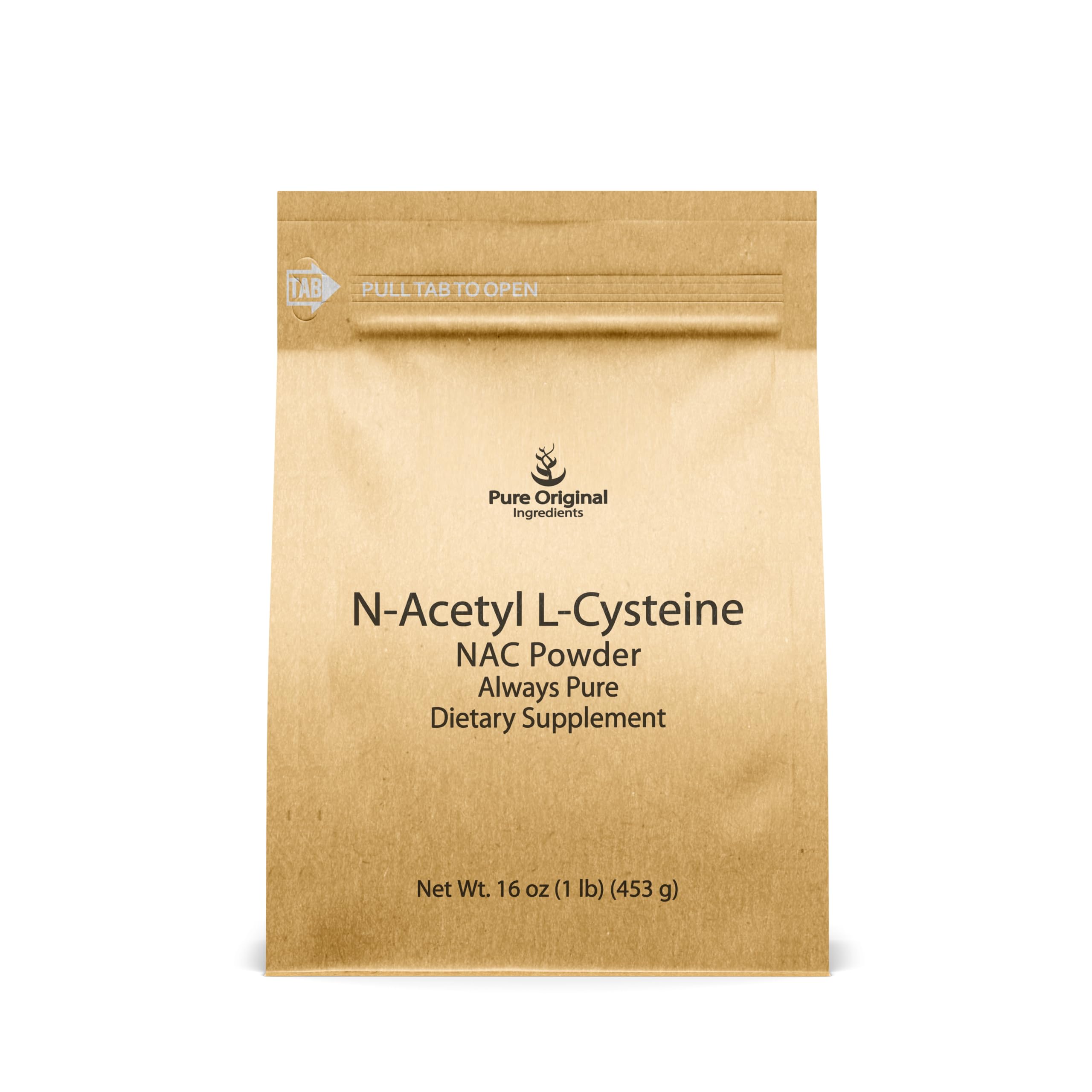 PURE ORIGINAL INGREDIENTS N-Acetyl L-Cysteine Powder front view