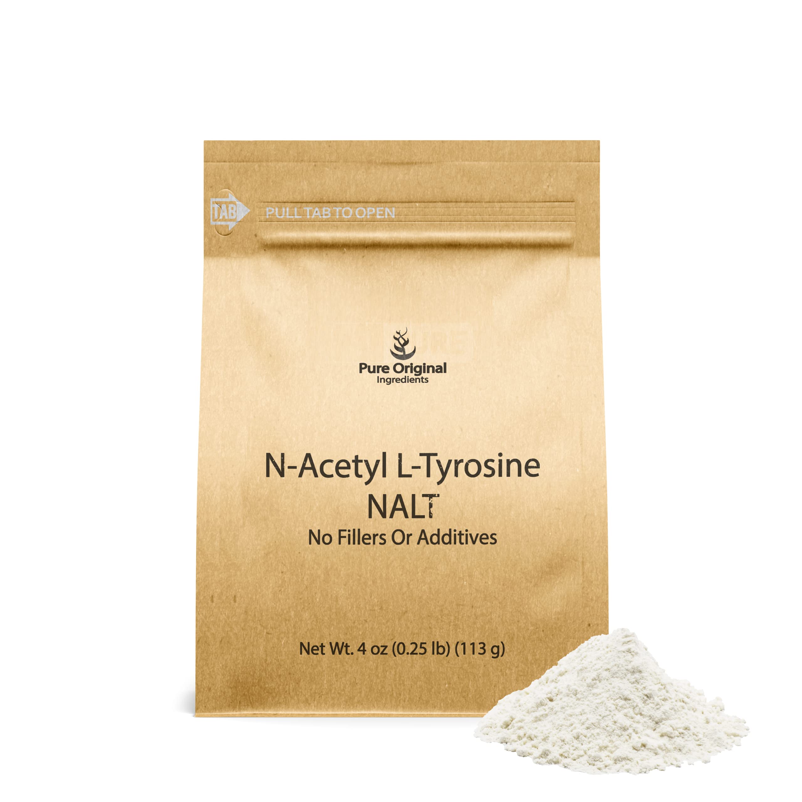 PURE ORIGINAL INGREDIENTS N-Acetyl L-Tyrosine 130g front view