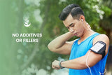 PURE ORIGINAL INGREDIENTS Okra Extract Capsules on a wooden table