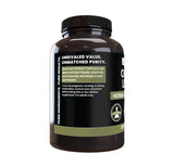 PURE ORIGINAL INGREDIENTS Olive Leaf Capsules showing gelatin capsules