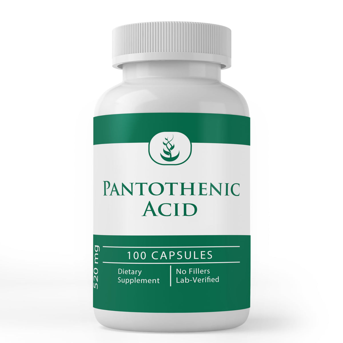 PURE ORIGINAL INGREDIENTS Pantothenic Acid Capsules front view