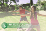 PURE ORIGINAL INGREDIENTS Perilla Capsules on a wooden table
