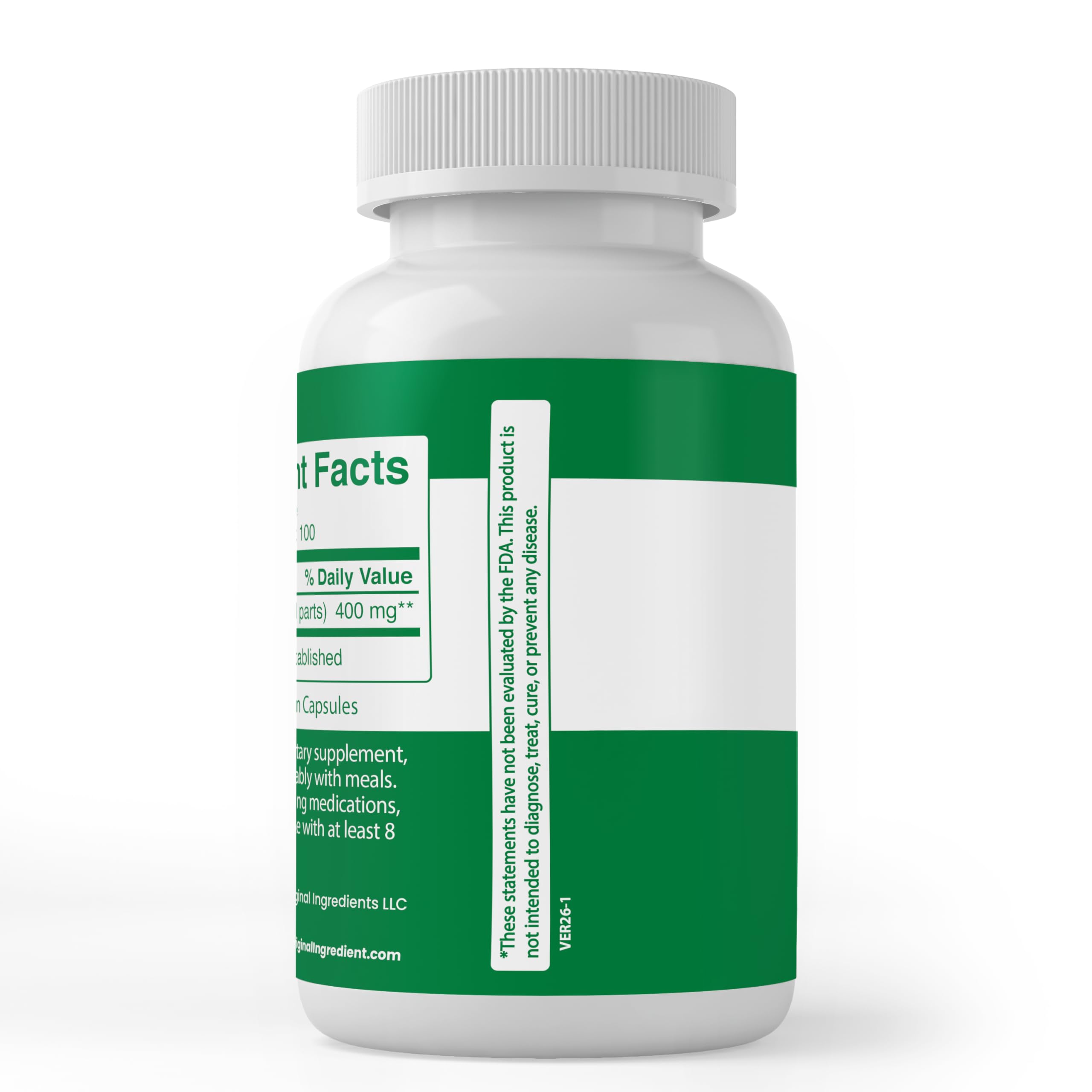 PURE ORIGINAL INGREDIENTS Perilla Capsules side view
