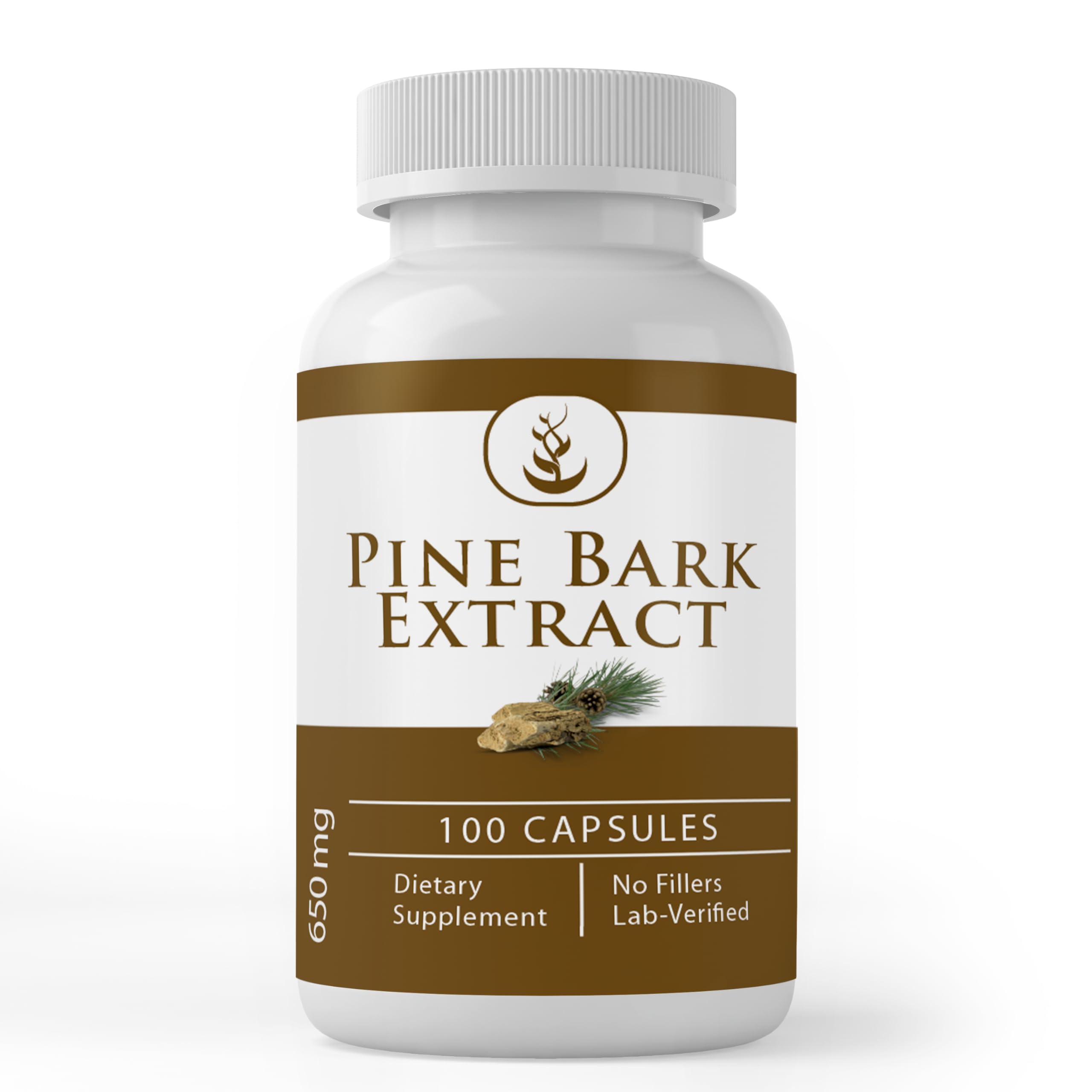 PURE ORIGINAL INGREDIENTS Pine Bark Extract Capsules front view