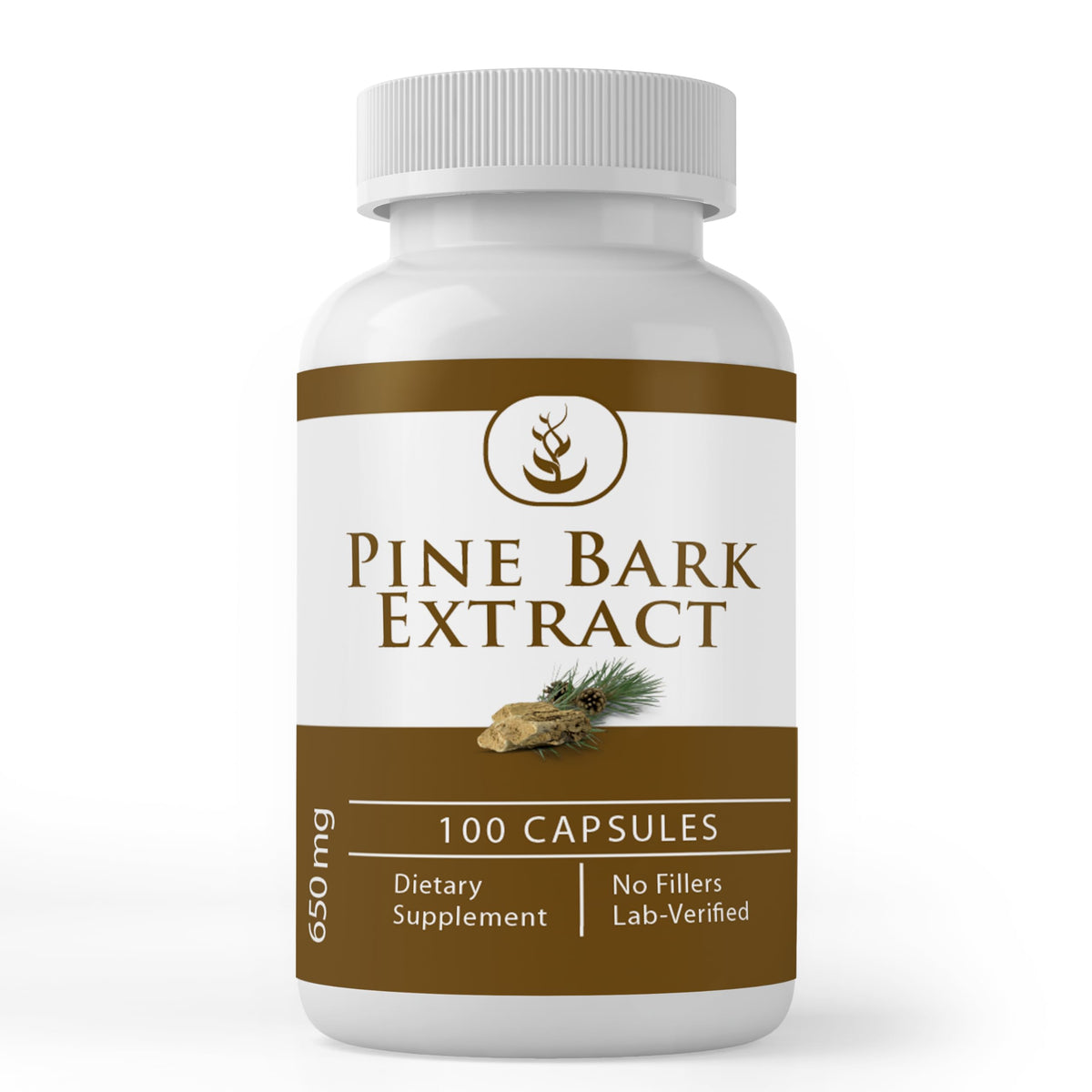 PURE ORIGINAL INGREDIENTS Pine Bark Extract Capsules front view