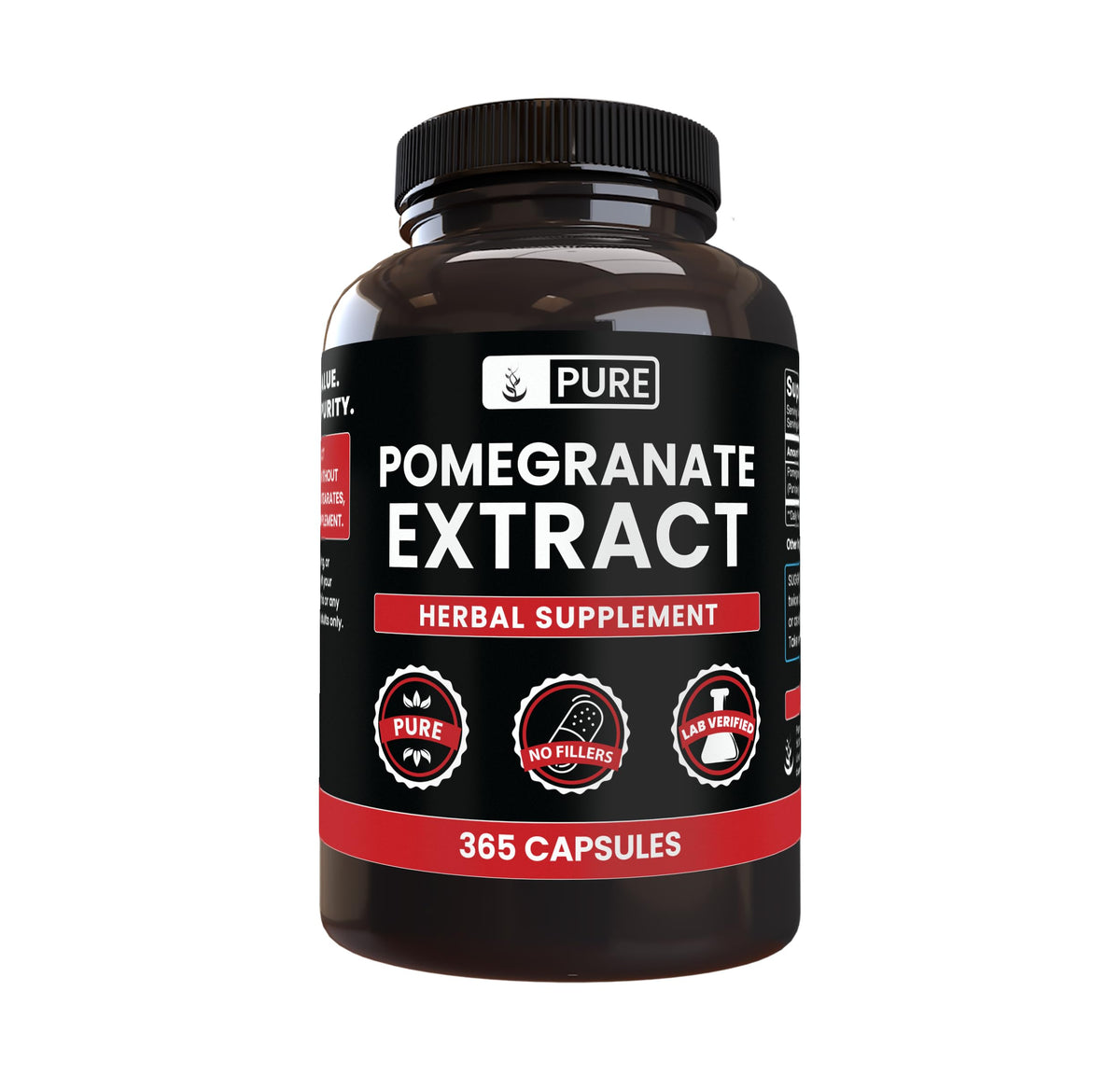 PURE ORIGINAL INGREDIENTS Pomegranate Extract Capsules front view