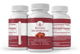 PURE ORIGINAL INGREDIENTS Reishi Mushroom Capsules with a measuring spoon