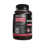 PURE ORIGINAL INGREDIENTS Resveratrol Capsules side view