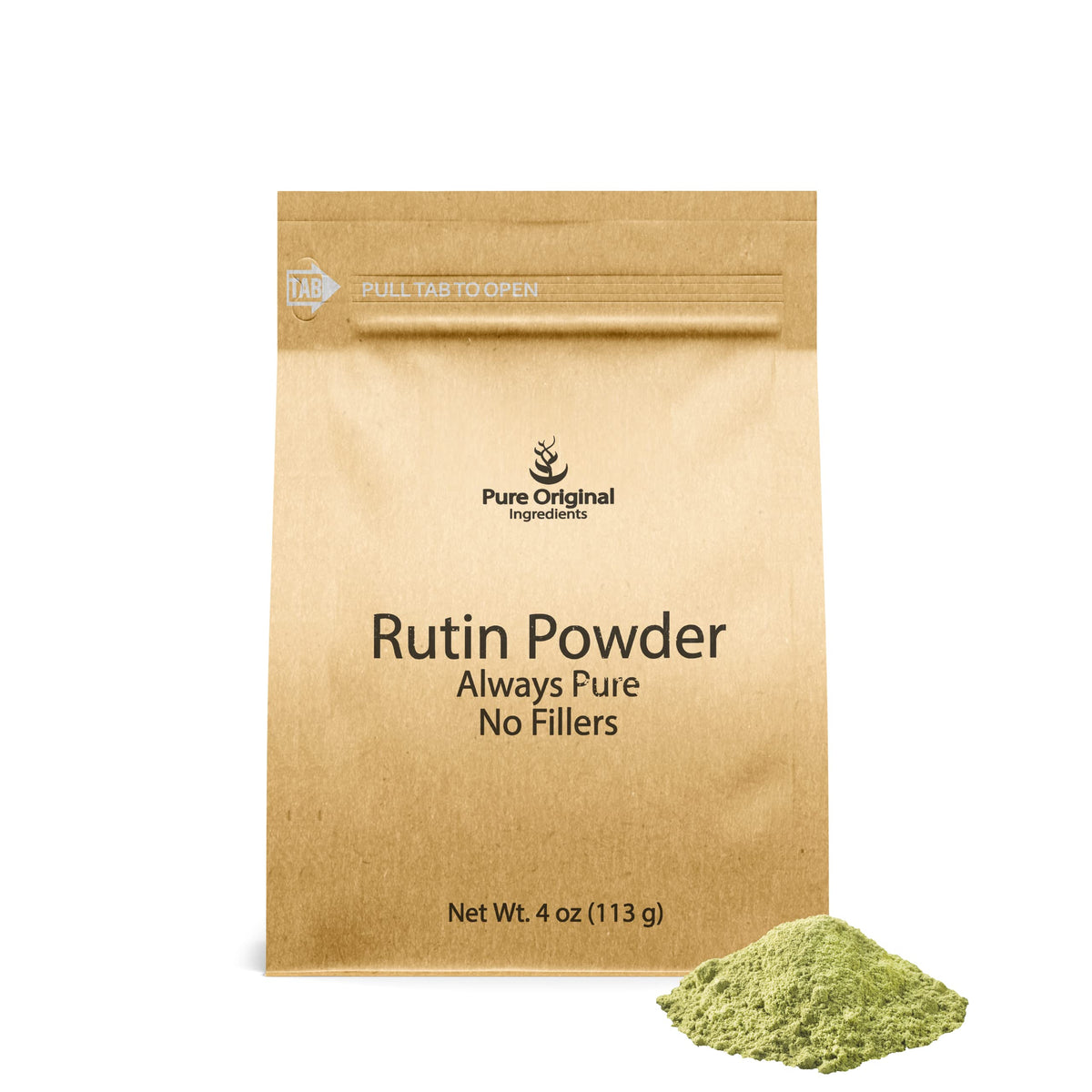PURE ORIGINAL INGREDIENTS Rutin supplement front view packaging