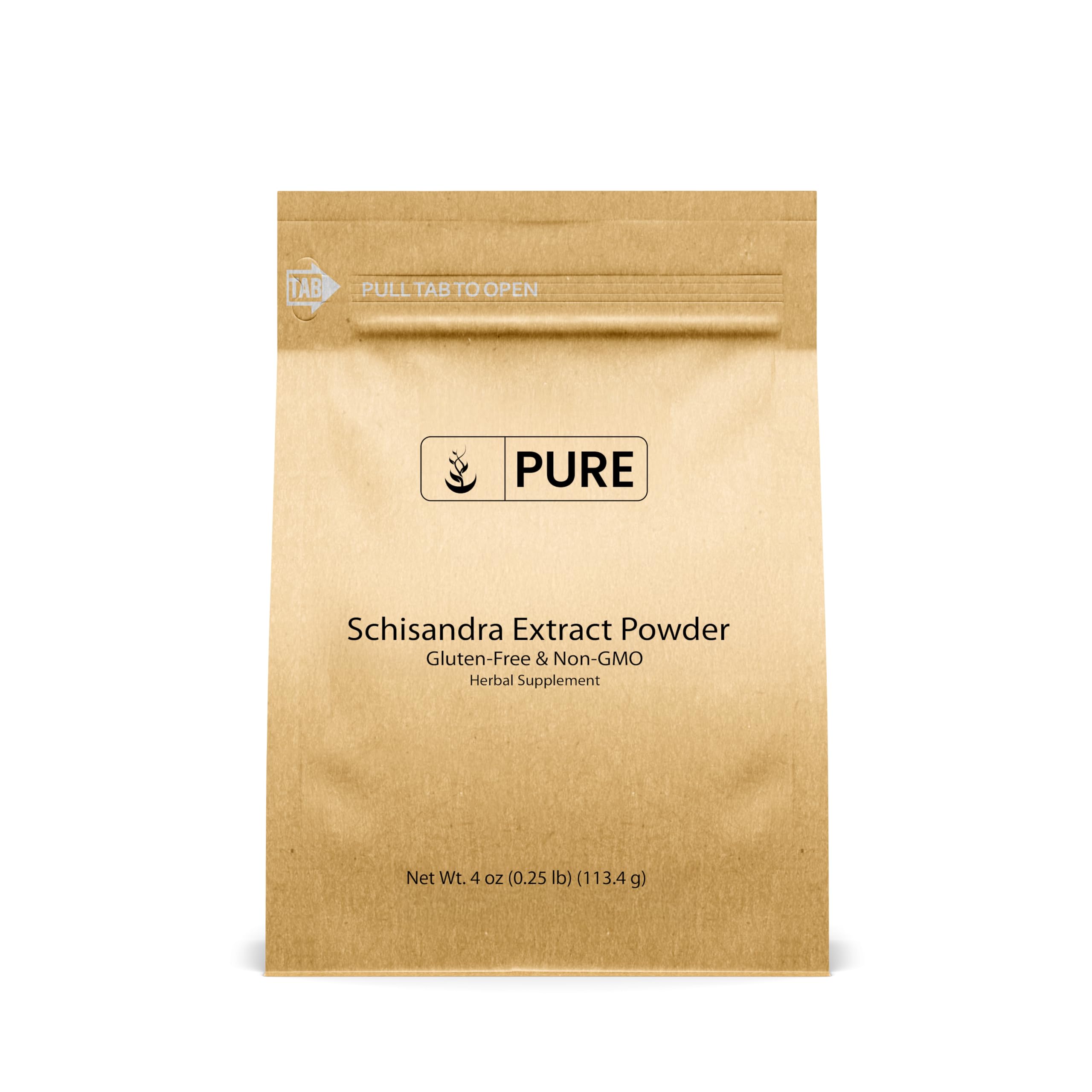 PURE ORIGINAL INGREDIENTS Schisandra Extract Powder front view packaging