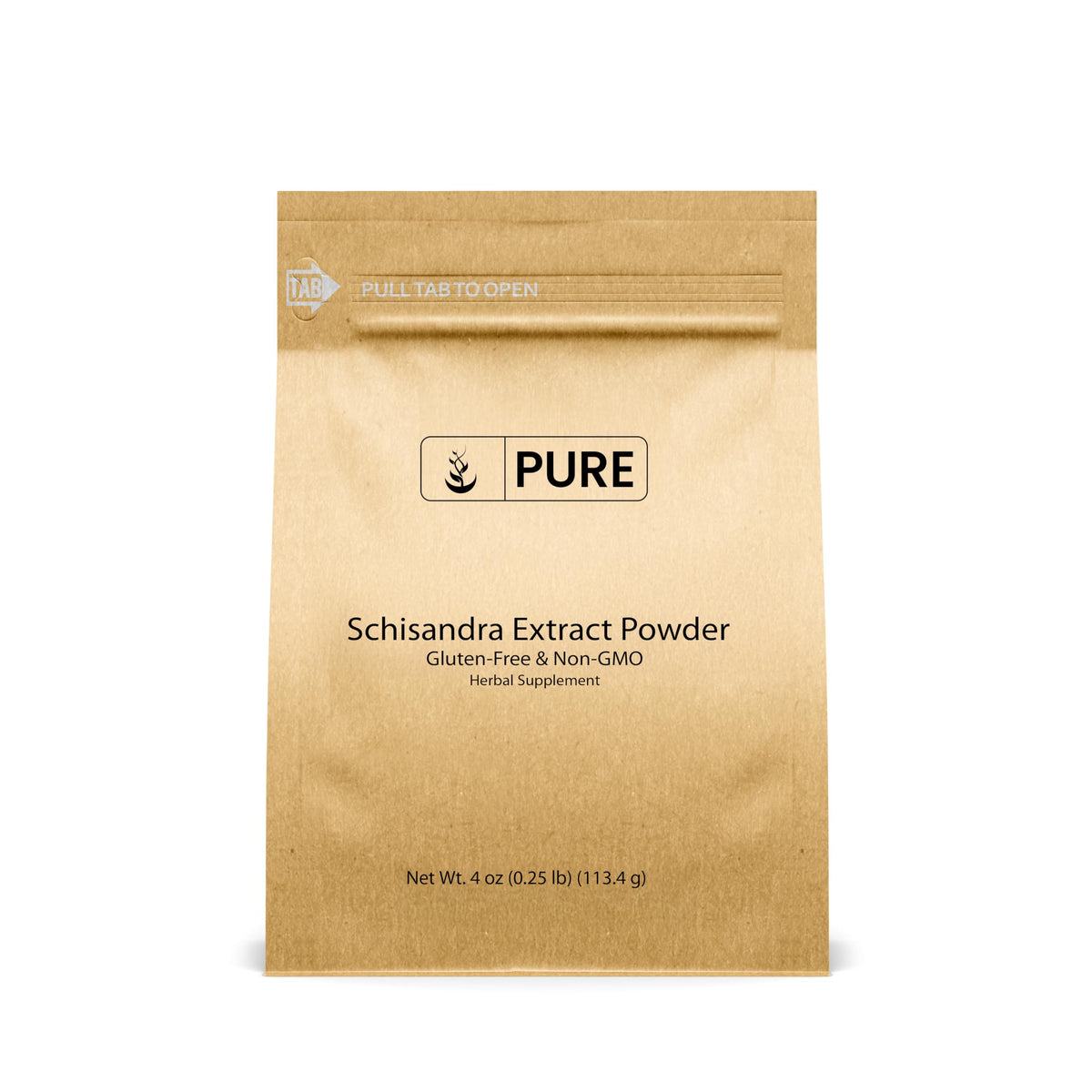PURE ORIGINAL INGREDIENTS Schisandra Extract Powder front view packaging