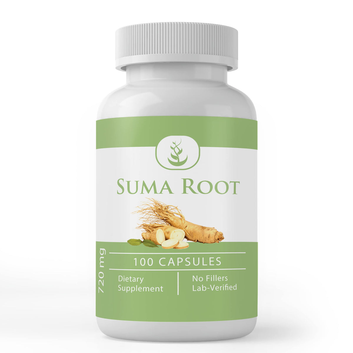 PURE ORIGINAL INGREDIENTS Suma Root Capsules front view with packaging