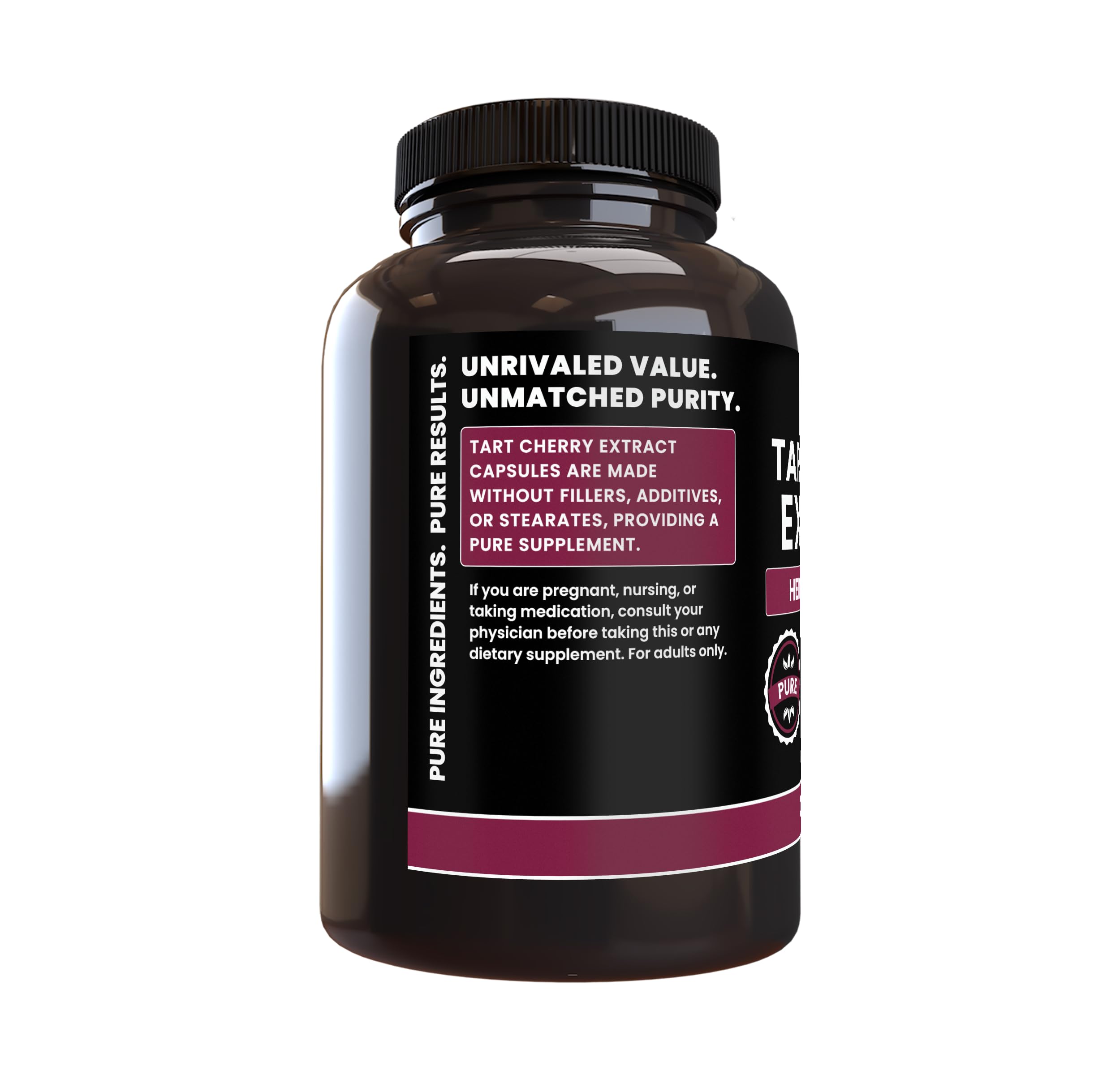 PURE ORIGINAL INGREDIENTS Tart Cherry Extract Capsules packaging