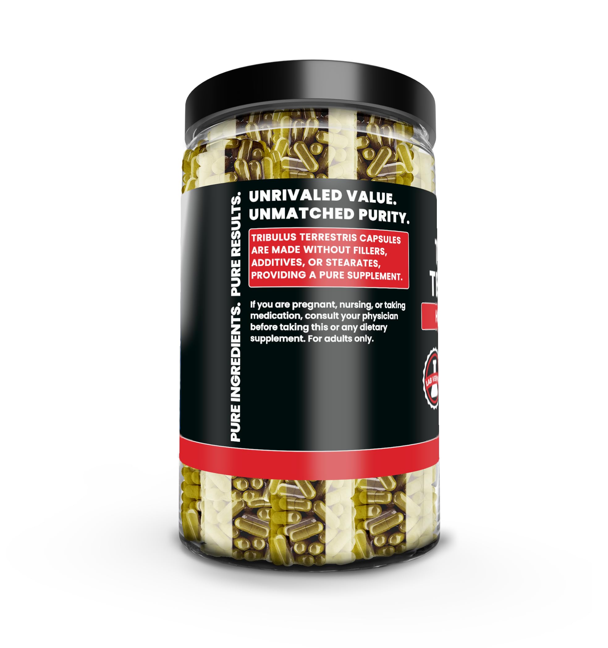 PURE ORIGINAL INGREDIENTS Tribulus Terrestris Capsules side view