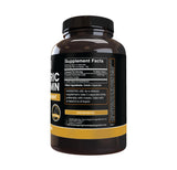 PURE ORIGINAL INGREDIENTS Turmeric Curcumin 365 Capsules side view