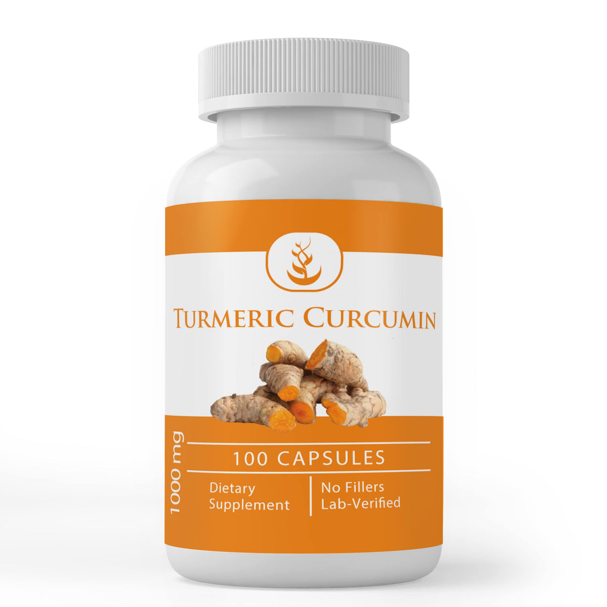 PURE ORIGINAL INGREDIENTS Turmeric Curcumin Capsules front view