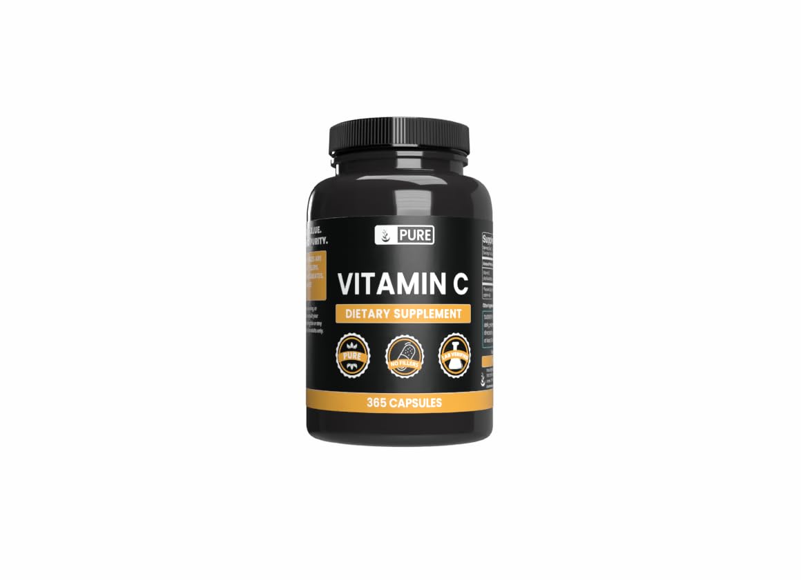 PURE ORIGINAL INGREDIENTS Vitamin C Capsules front view