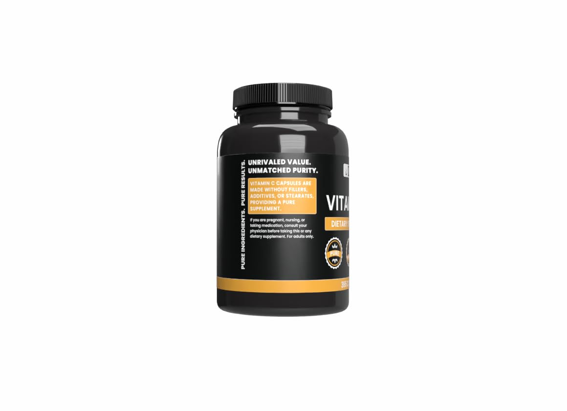 PURE ORIGINAL INGREDIENTS Vitamin C Capsules packaging